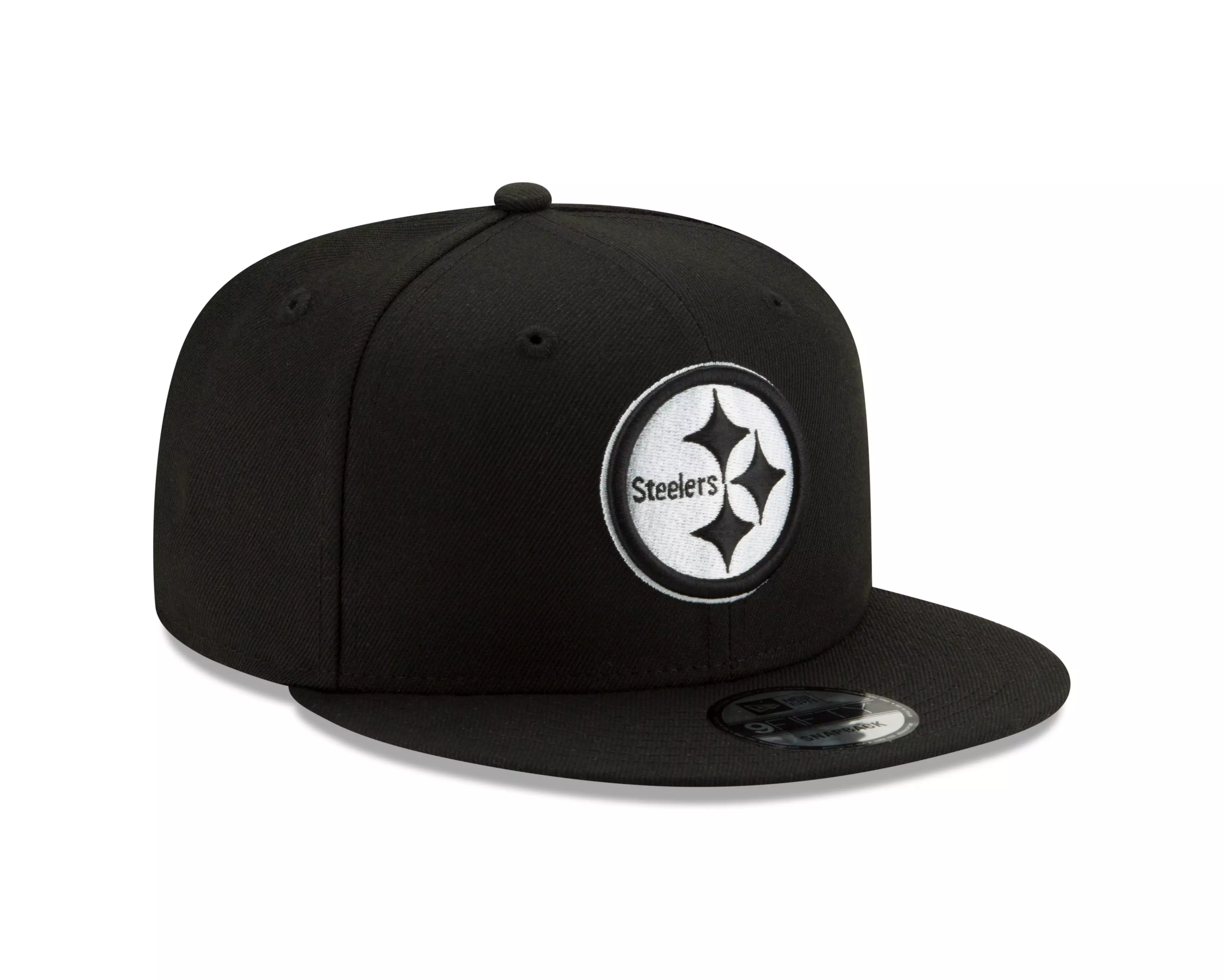 New Era Pittsburgh Steelers 9FIFTY Snapback Hat-Black/White - BLACK/WHITE