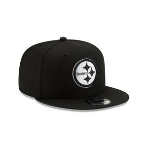 New Era Pittsburgh Steelers 9FIFTY Snapback Hat-Black/White