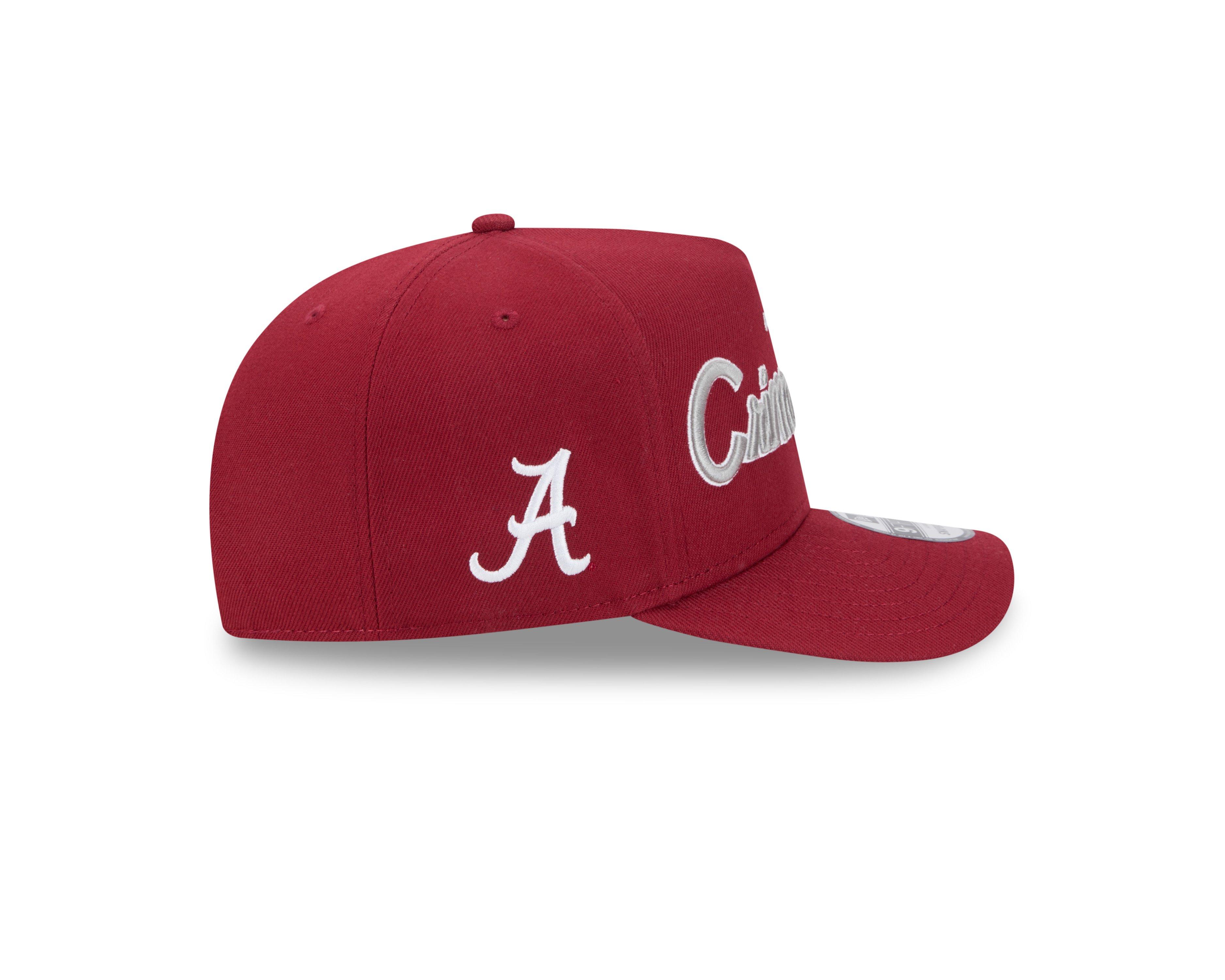 New Era Alabama Crimson Tide 9FIFTY A-Frame Script Snapback Hat-Red