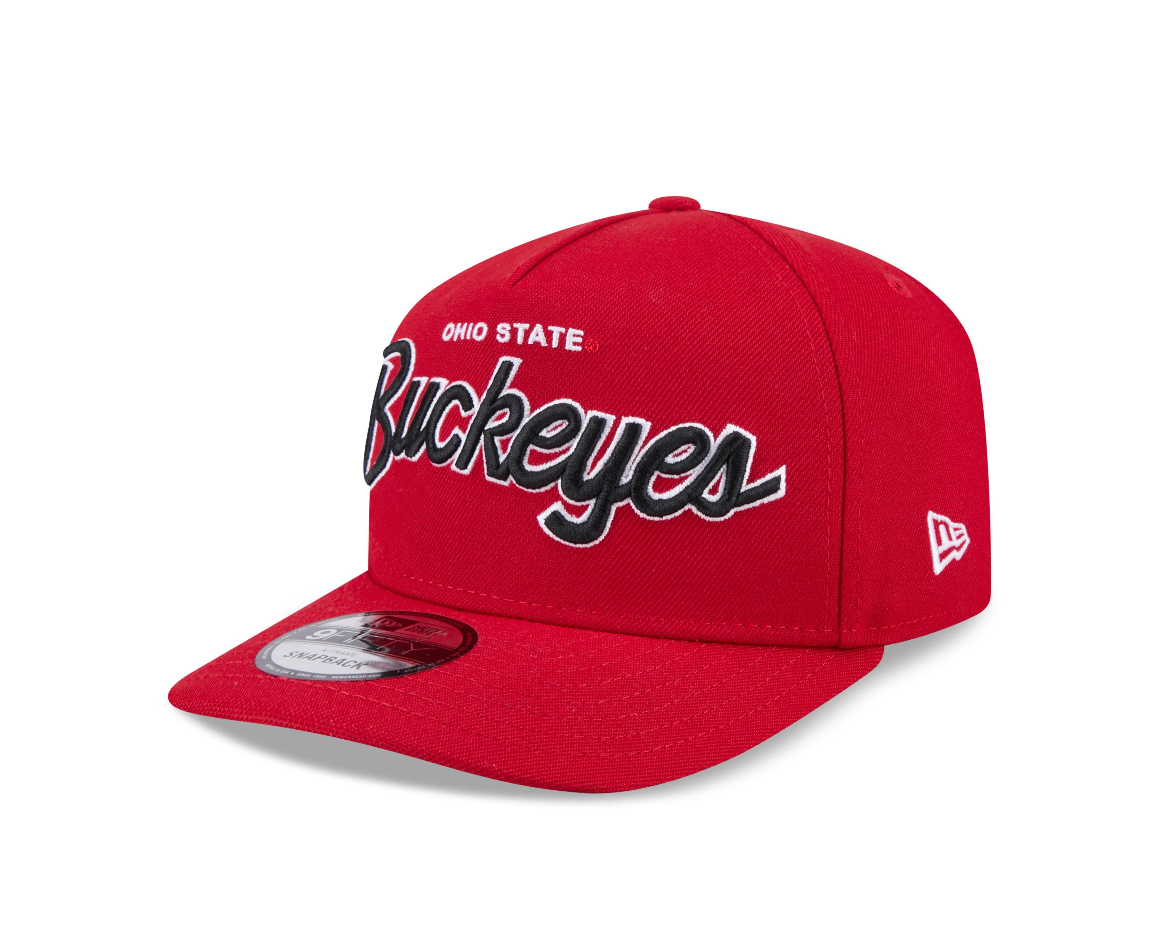 New Era Ohio State Buckeyes 9FIFTY A-Frame Script Snapback Hat-Red - RED Thumbnail View 1