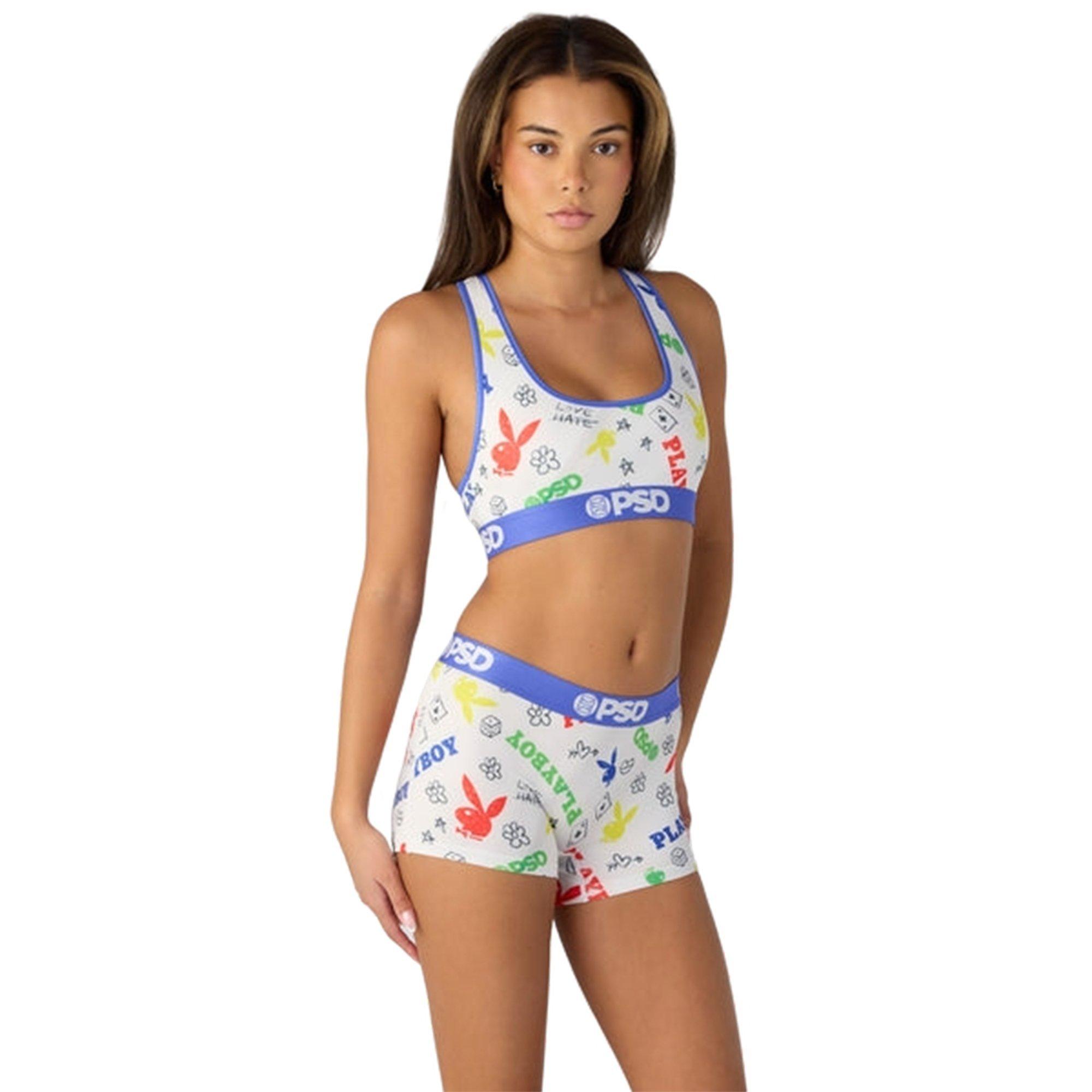 PSD Women's x Playboy Primary Boy Shorts - MULTI-COLOR Thumbnail View 4