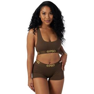 PSD Women's Modal Solid Cocoa Boy Shorts