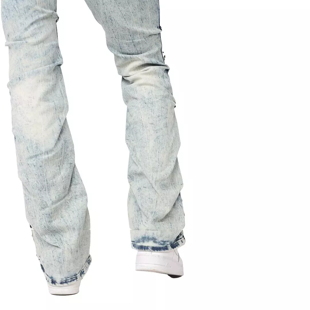 Smoke Rise Women's Straight Fit Tapestry Denim Jeans - Blue - BLUE