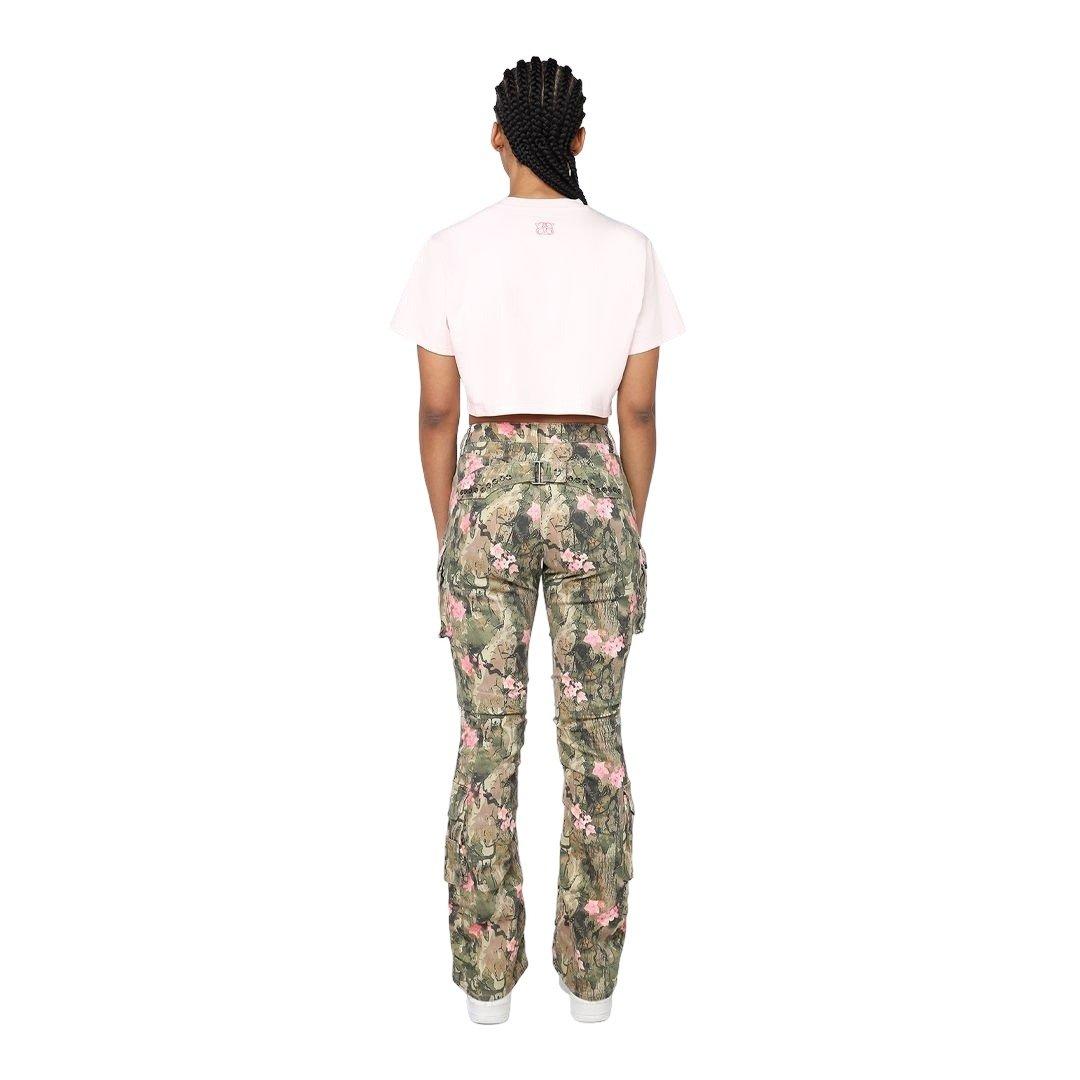 Smoke Rise Women's Mid-Rise Stacked Twill Pants - Blossom Camo - CAMOUFLAGE Thumbnail View 2