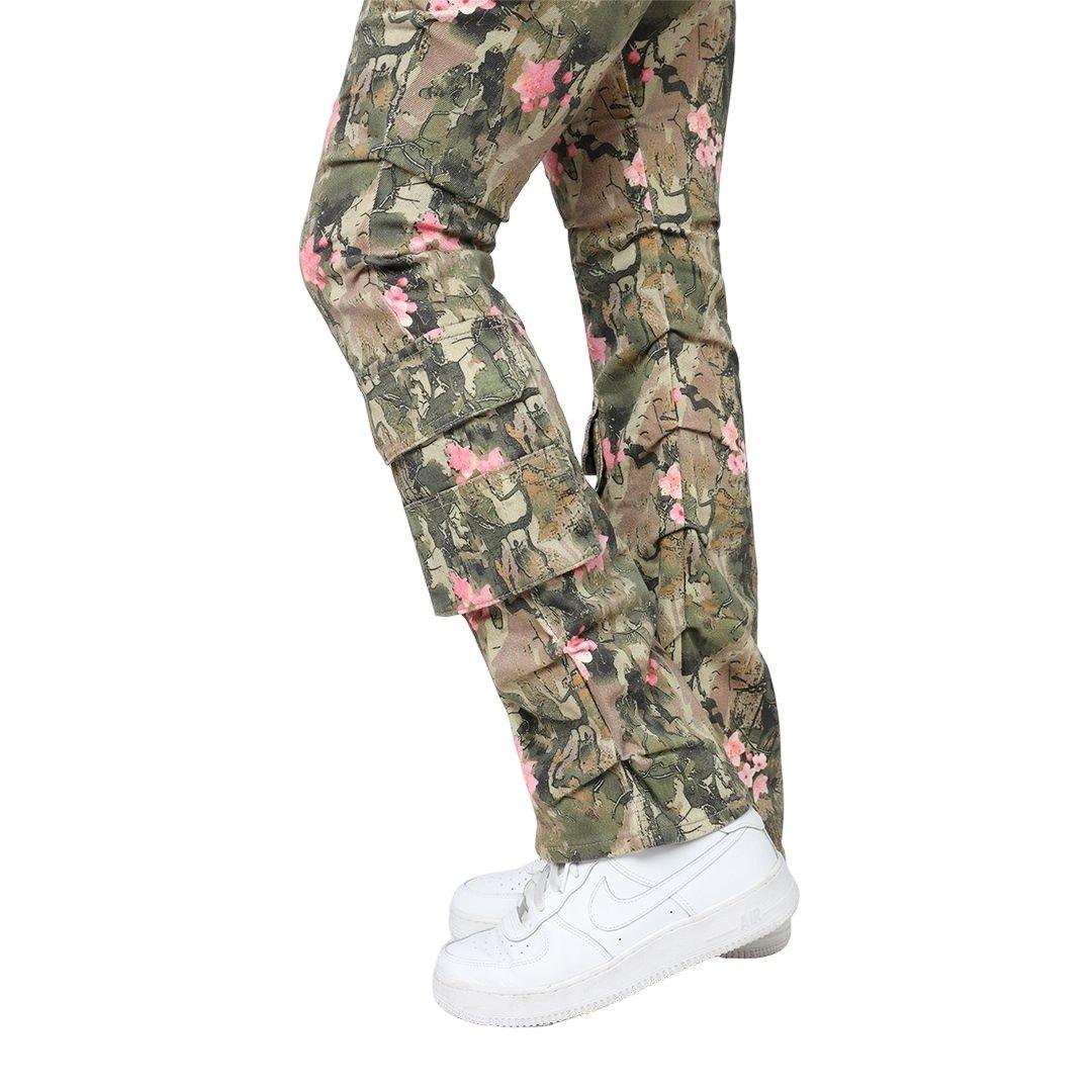 Smoke Rise Women's Mid-Rise Stacked Twill Pants - Blossom Camo - CAMOUFLAGE Thumbnail View 7