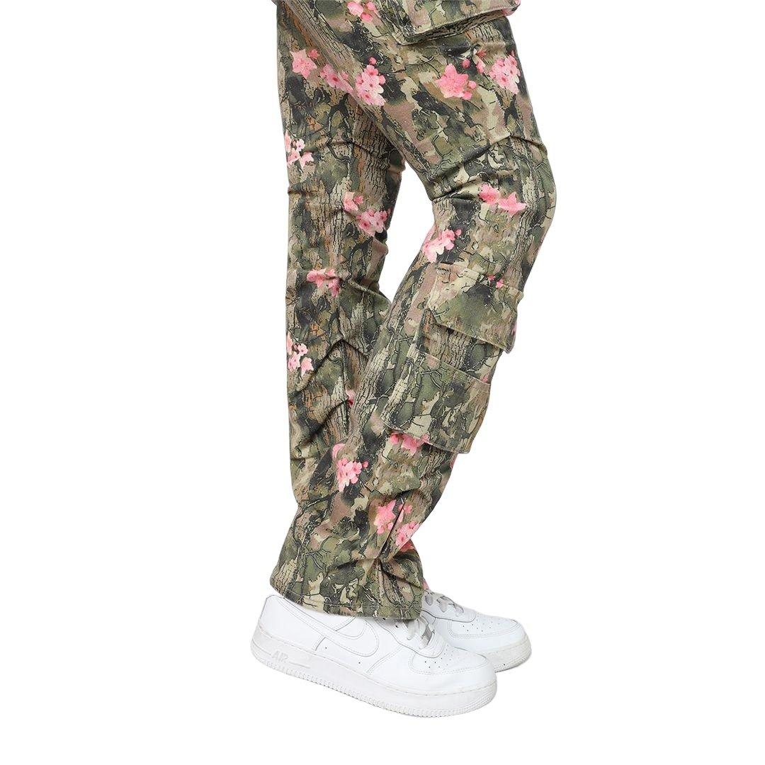 Smoke Rise Women's Mid-Rise Stacked Twill Pants - Blossom Camo - CAMOUFLAGE Thumbnail View 8