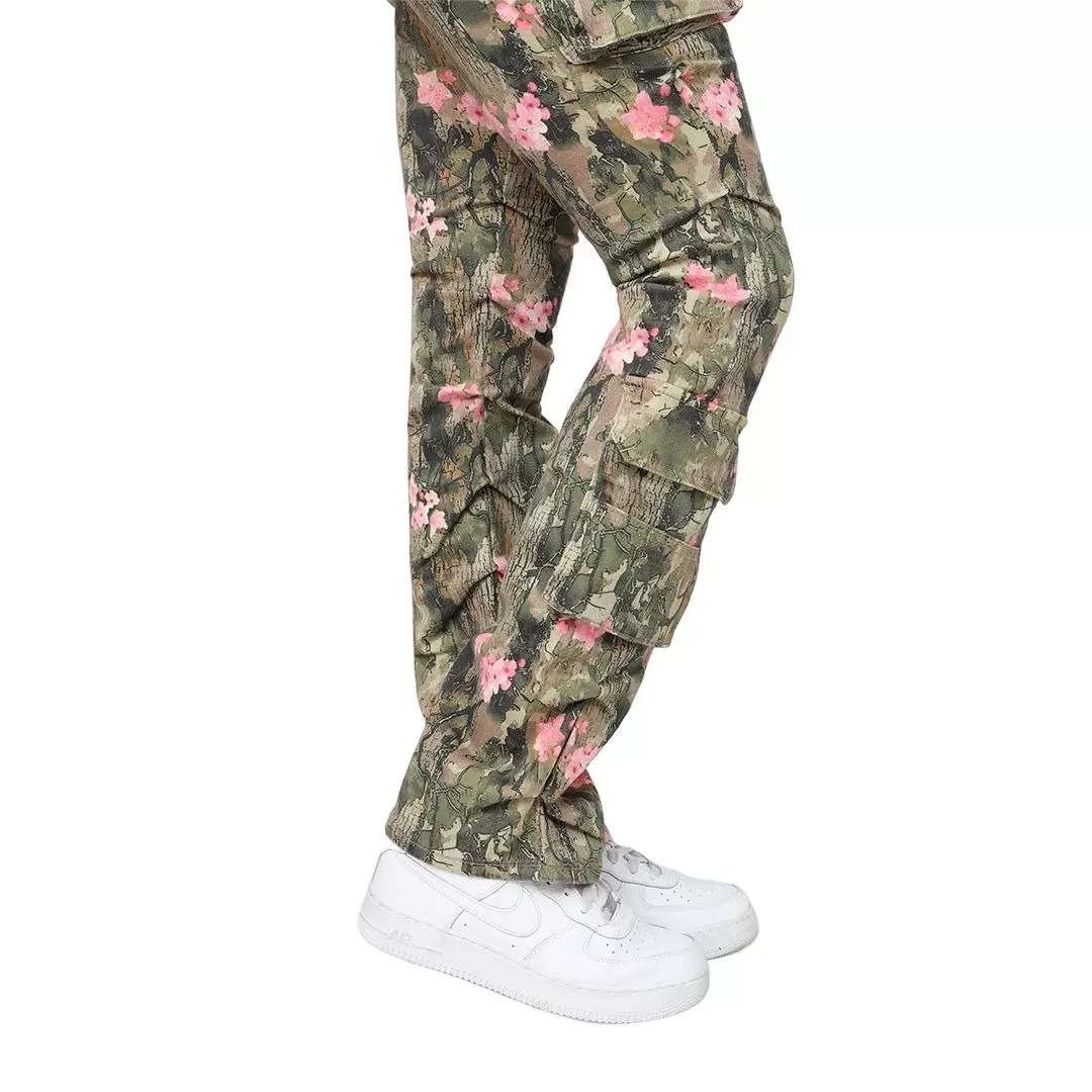 Smoke Rise Women's Mid-Rise Stacked Twill Pants - Blossom Camo - CAMOUFLAGE