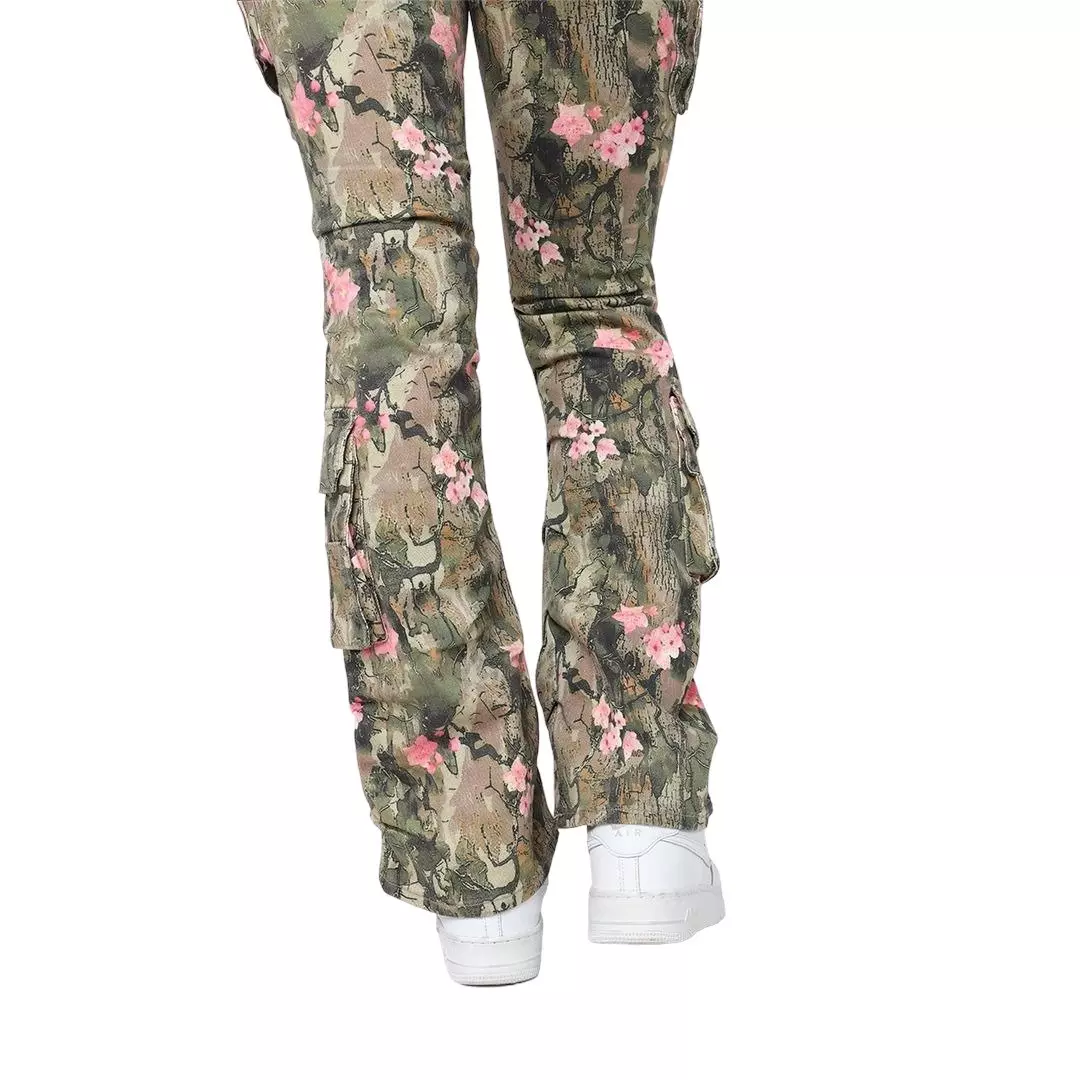 Smoke Rise Women's Mid-Rise Stacked Twill Pants - Blossom Camo - CAMOUFLAGE