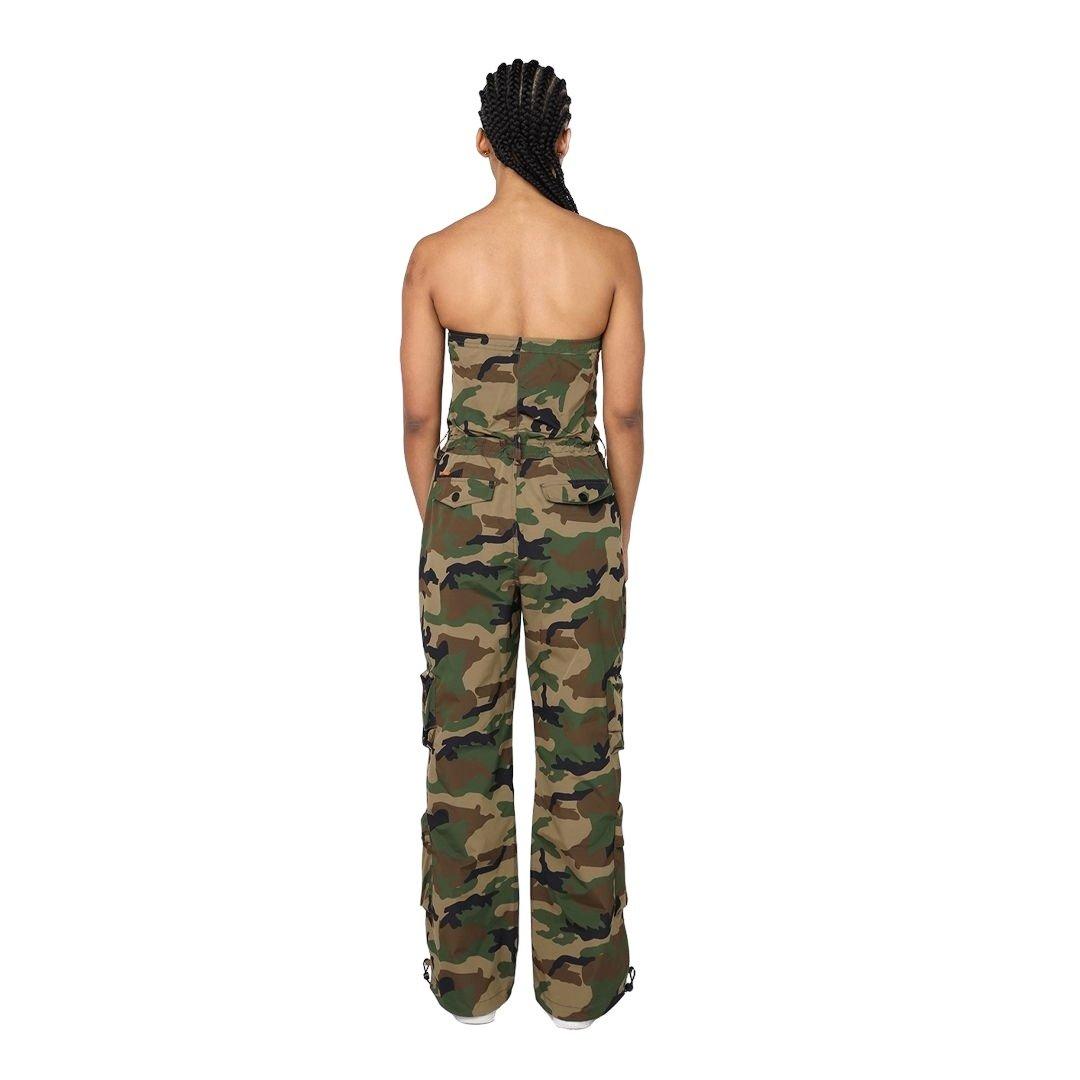 Smoke Rise Women's Tube Top Jumpsuit - Camo - CAMOUFLAGE Thumbnail View 2
