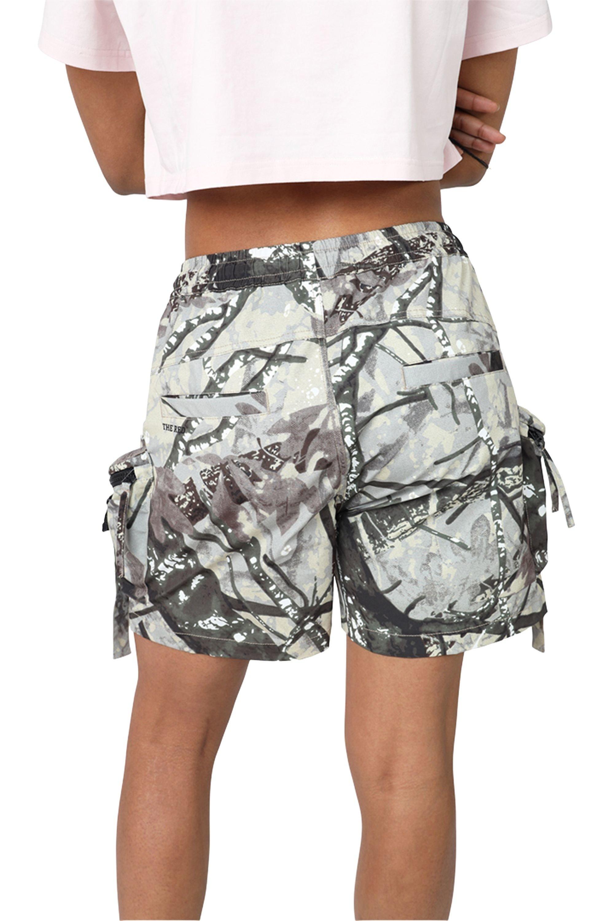 Smoke Rise Women's Woven Cargo Shorts - Woodland Camo - CAMOUFLAGE Thumbnail View 2