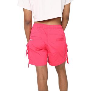 Smoke Rise Women's Woven Cargo Shorts - Raspberry