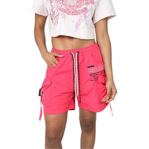 Smoke Rise Women's Woven Cargo Shorts - Raspberry