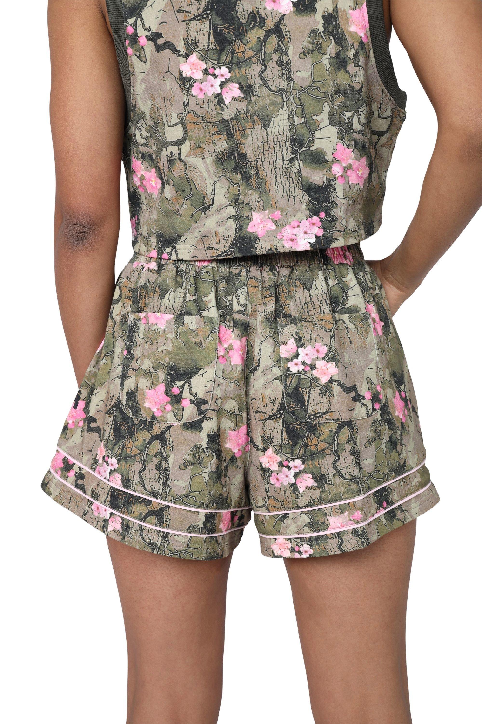 Smoke Rise Women's French Terry Shorts - Camo - CAMOUFLAGE Thumbnail View 2