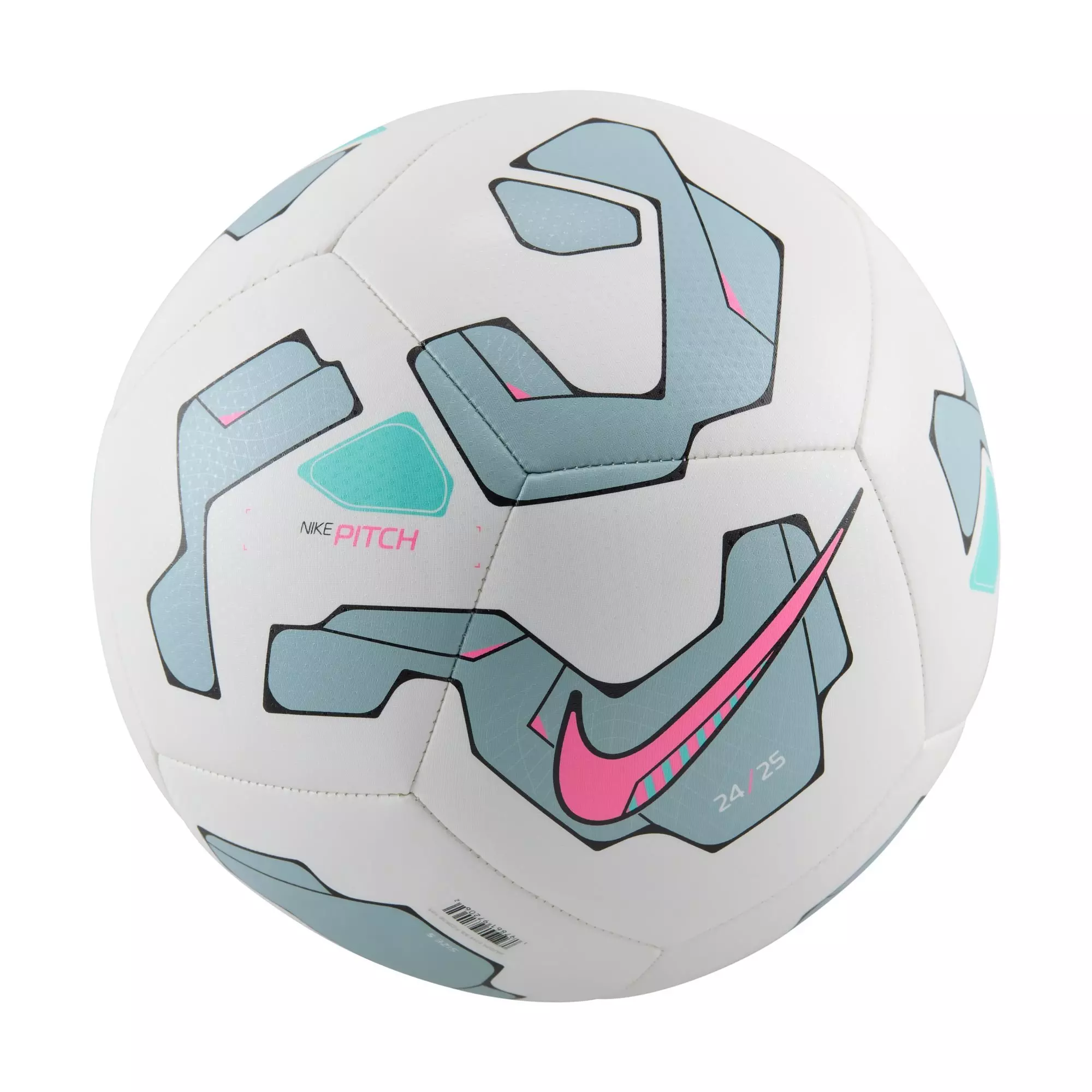 Nike Pitch Soccer Ball - White/Ocean Cube/Pink Blast - GREY/PINK