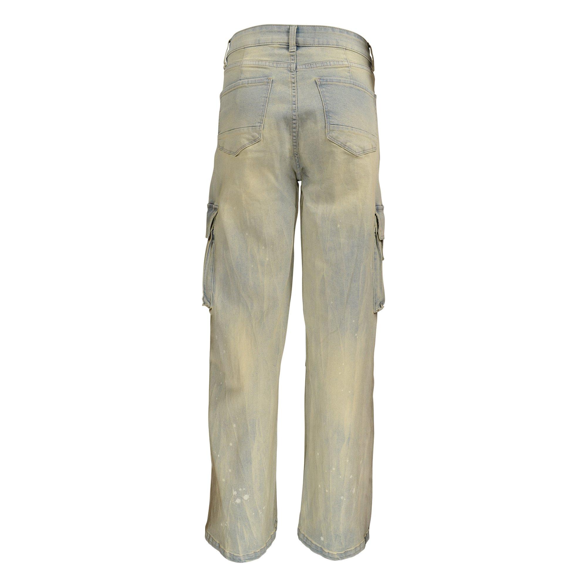 Grindhouse Wide Leg Cargo Denim Women's Blue&nbsp;Pants