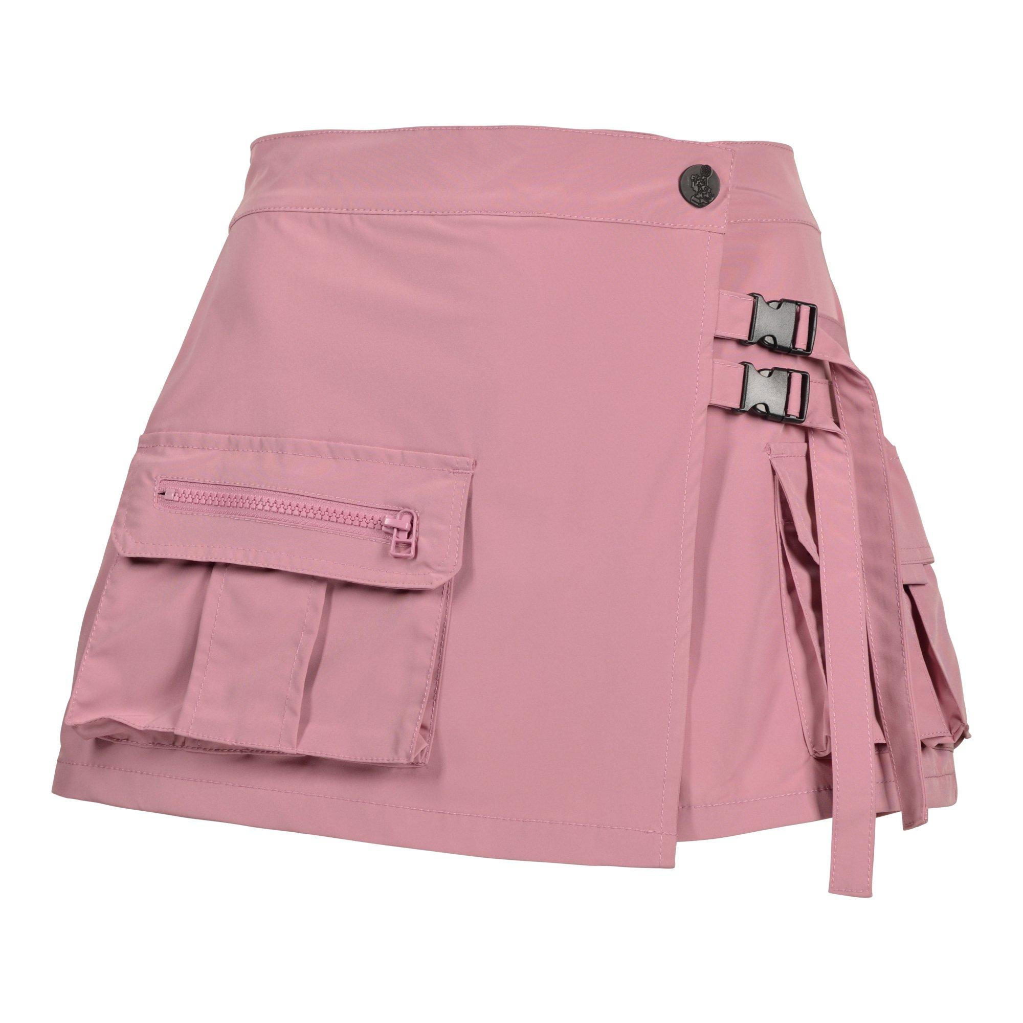 Grindhouse Women's Nylon Buckle Skort - Pink - PINK