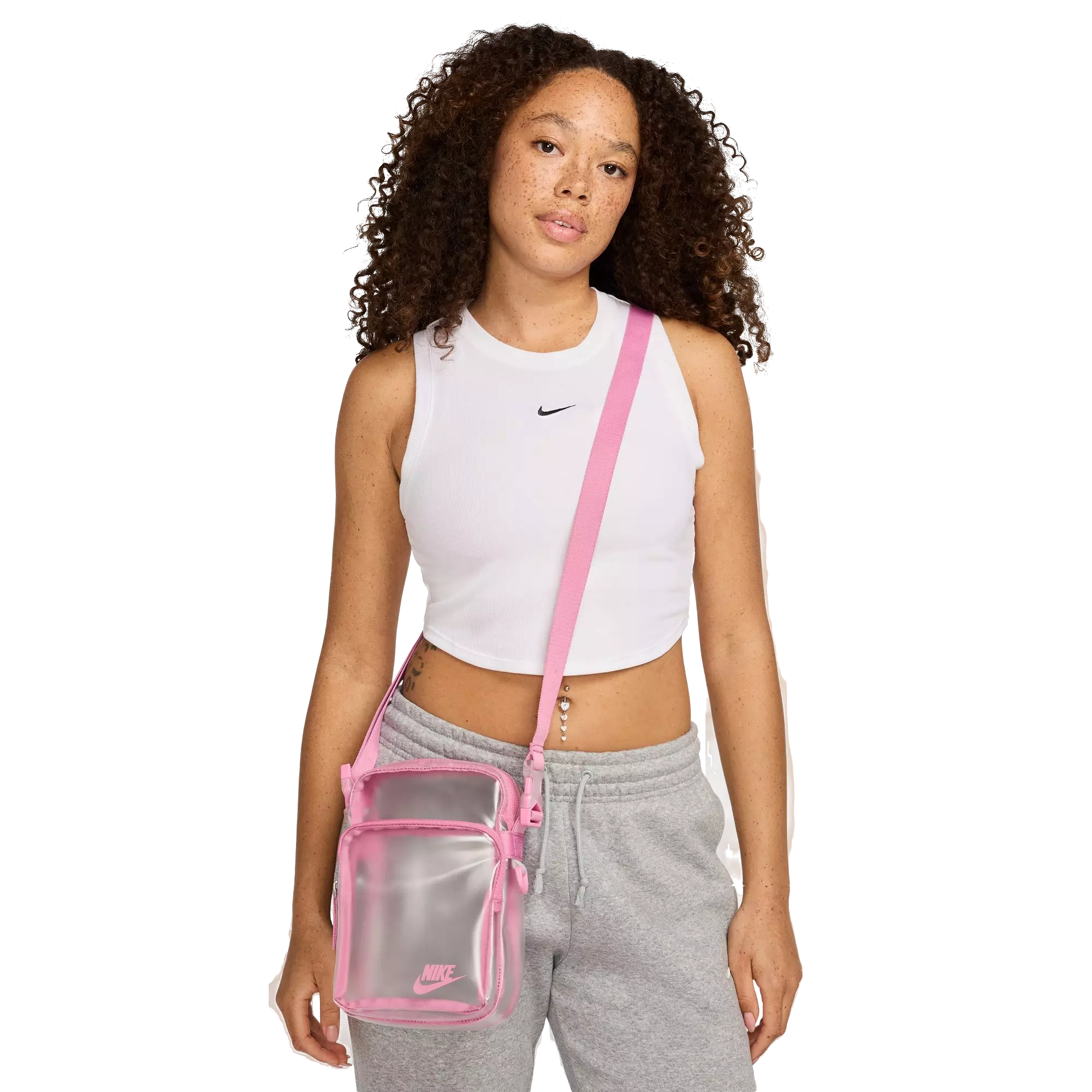 Nike Heritage Clear Festival Bag - Pink - CLEAR