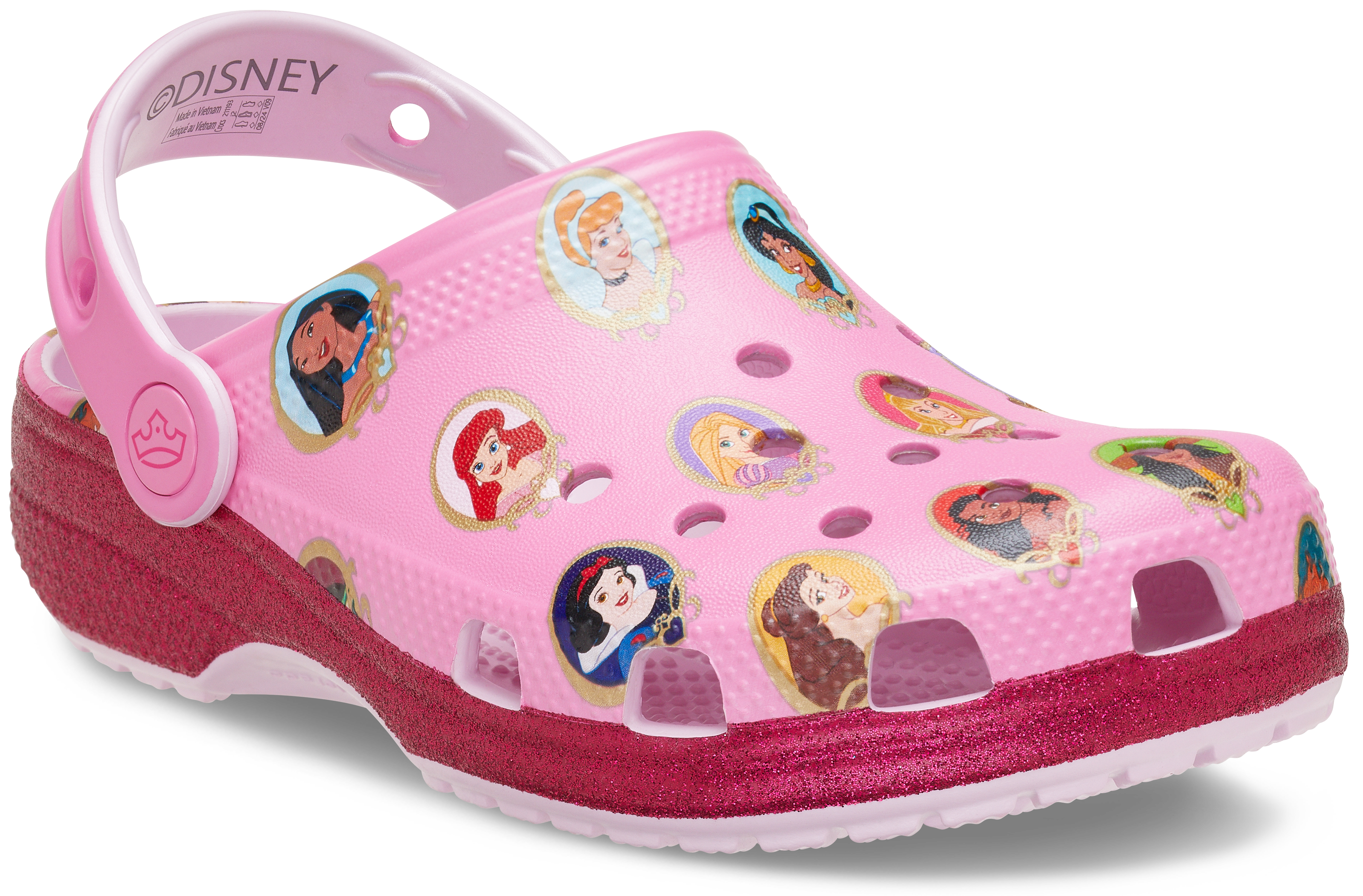 Crocs Classic Disney Princess Preschool Girls' "Pink" Clog
