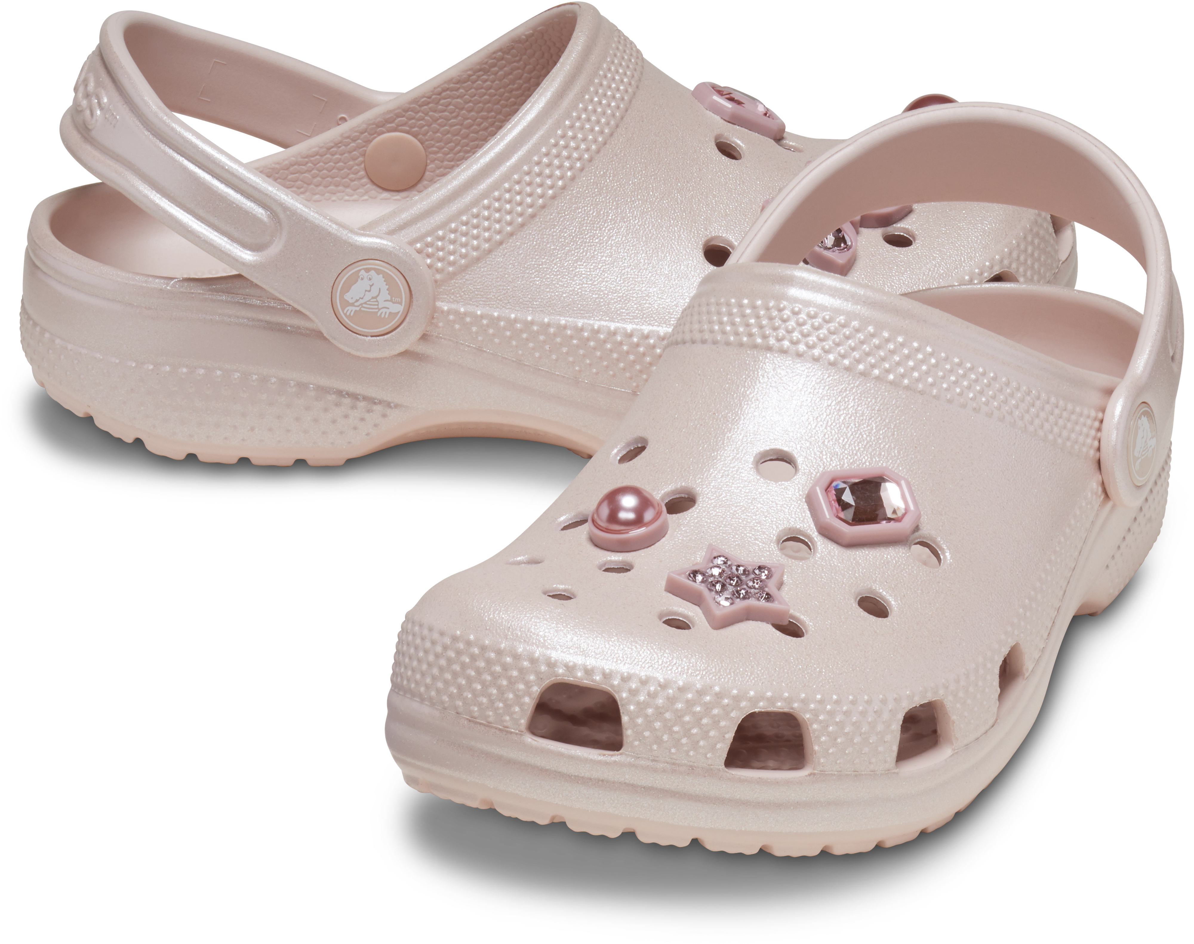 Crocs Classic Toddler Girls' "Pink Gemstone" Clog