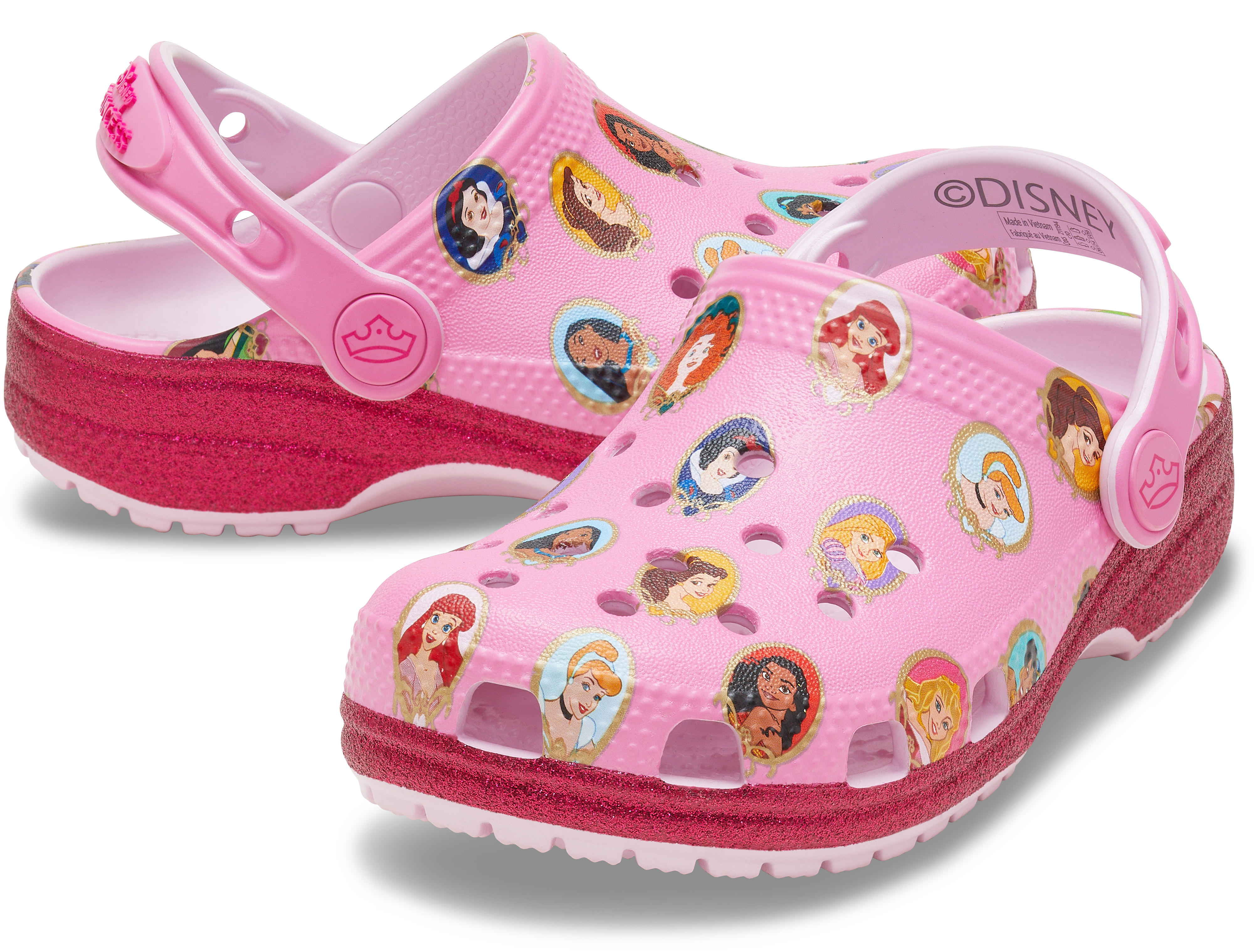 Crocs Classic Disney Princess "Pink" Toddler Girls' Clog