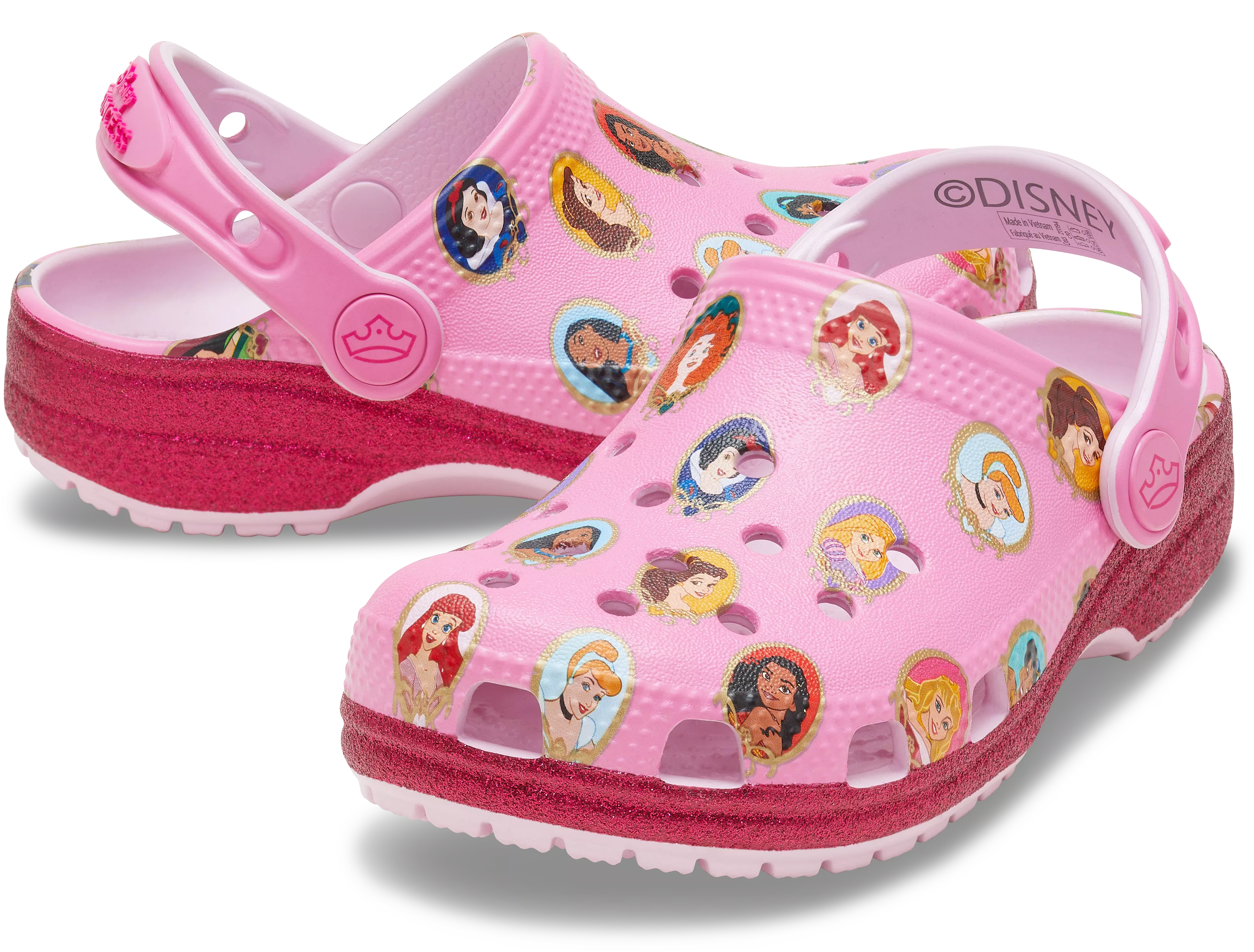 Crocs Classic Disney Princess "Pink" Toddler Girls' Clog - PINK