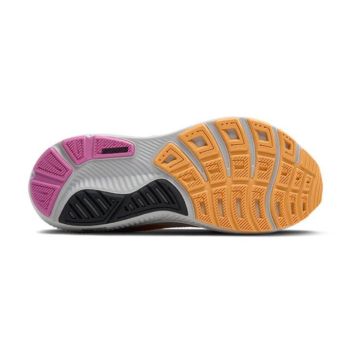 Brooks Ghost 17 "Oyster/Apricot/Pink" Women's Running Shoe - GREY/PEACH Thumbnail View 6