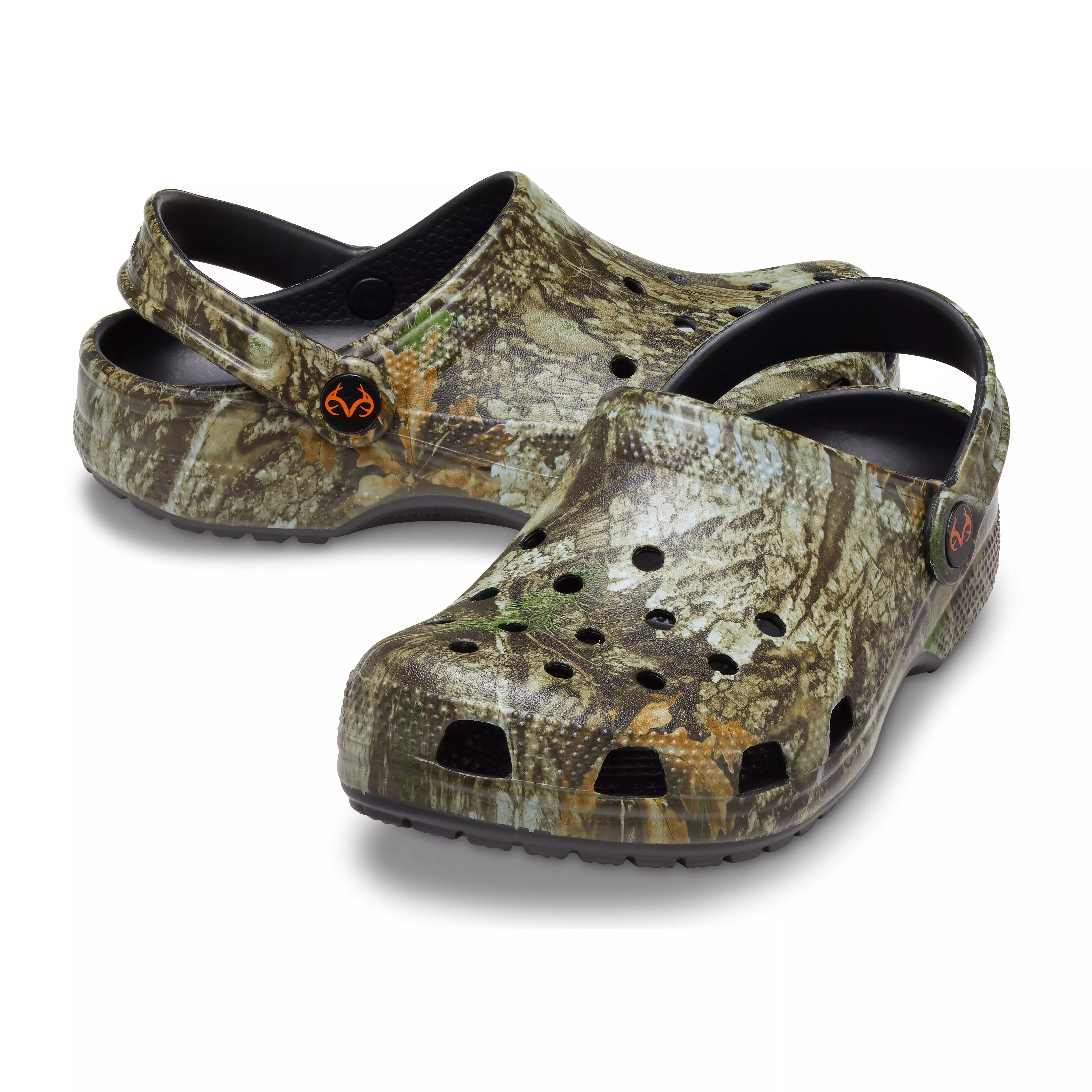 Crocs Classic "Real Tree" Grade School Boys' Clog - BROWN/GREEN