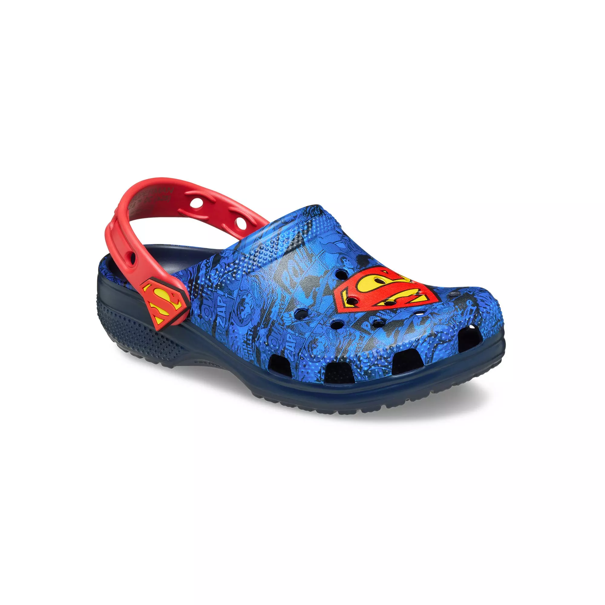 Crocs Classic "Superman" Grade School Kids' Clog - BLUE/RED