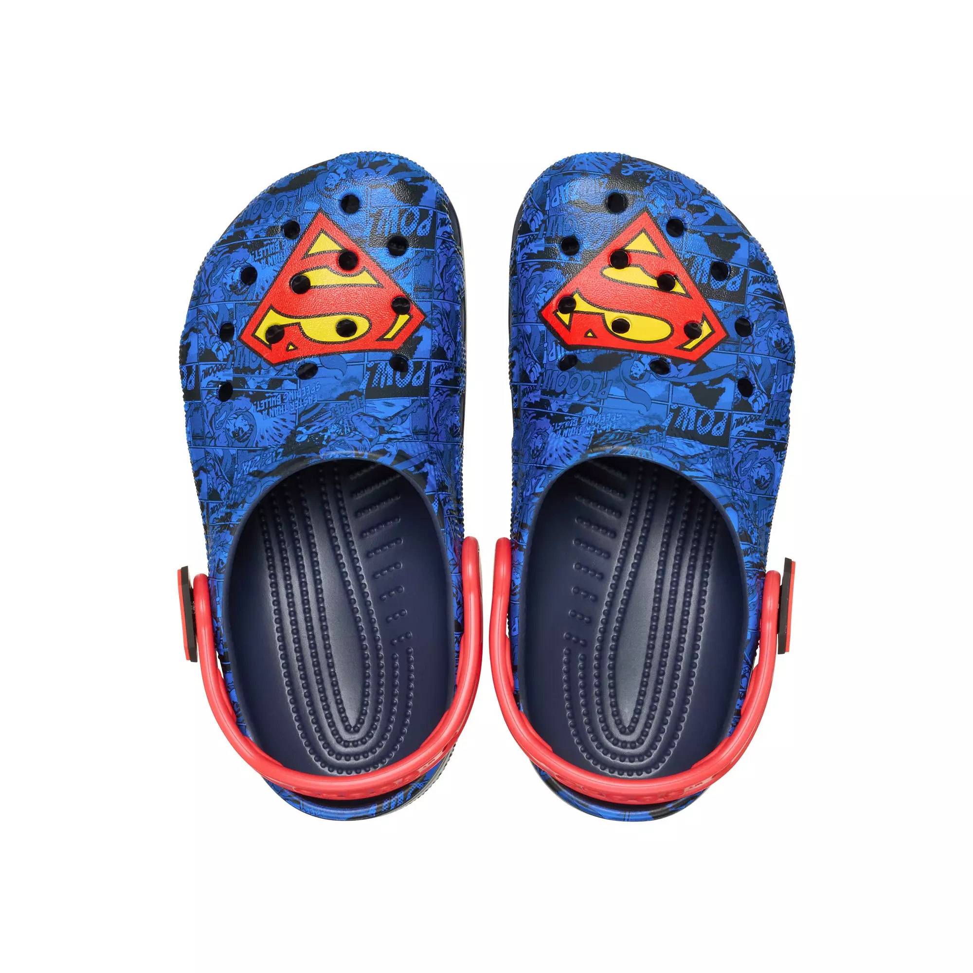 Crocs Classic "Superman" Preschool Kids' Clog - BLUE/RED