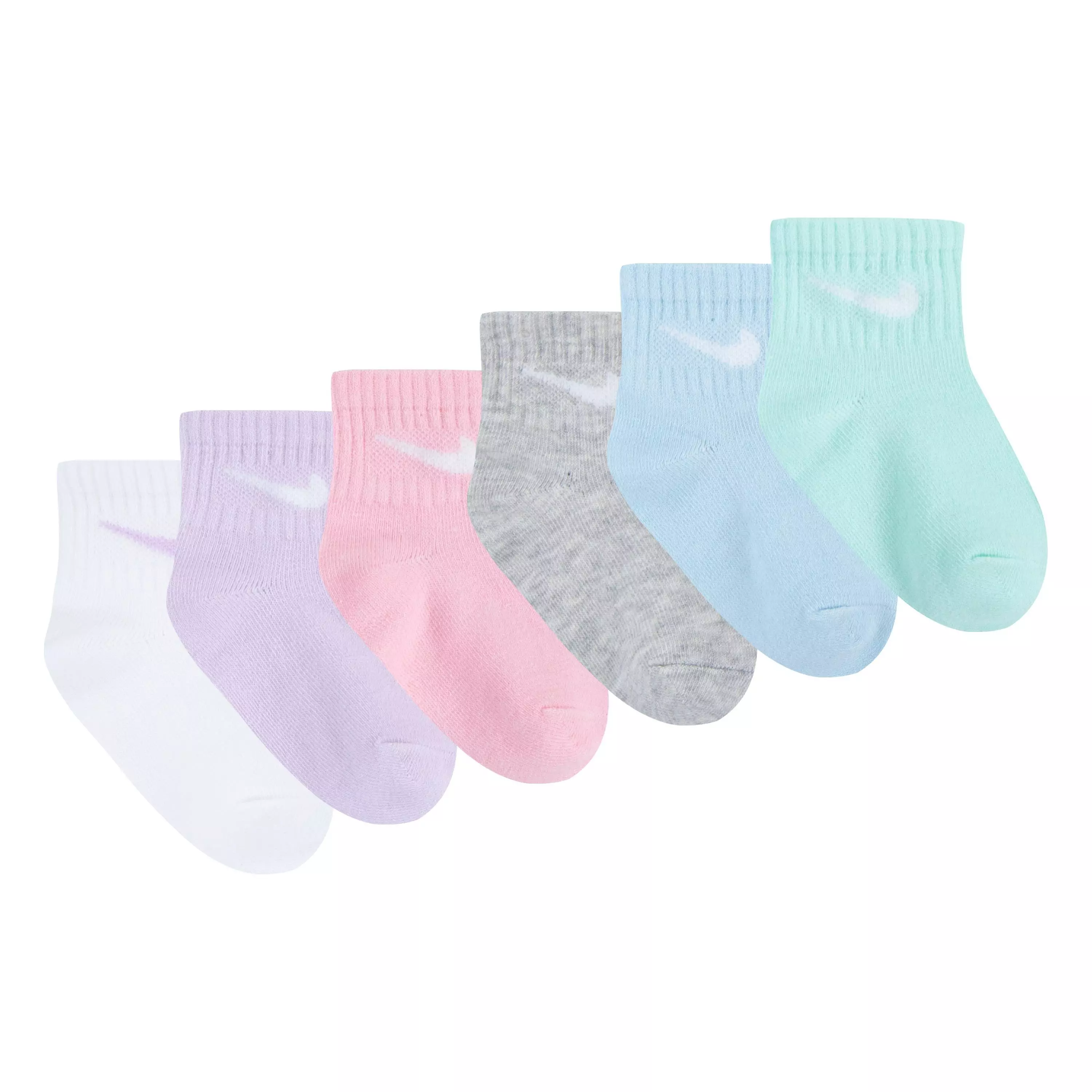Nike Infant Girls' Doll 6-Pack Ankle Socks - MULTI-COLOR