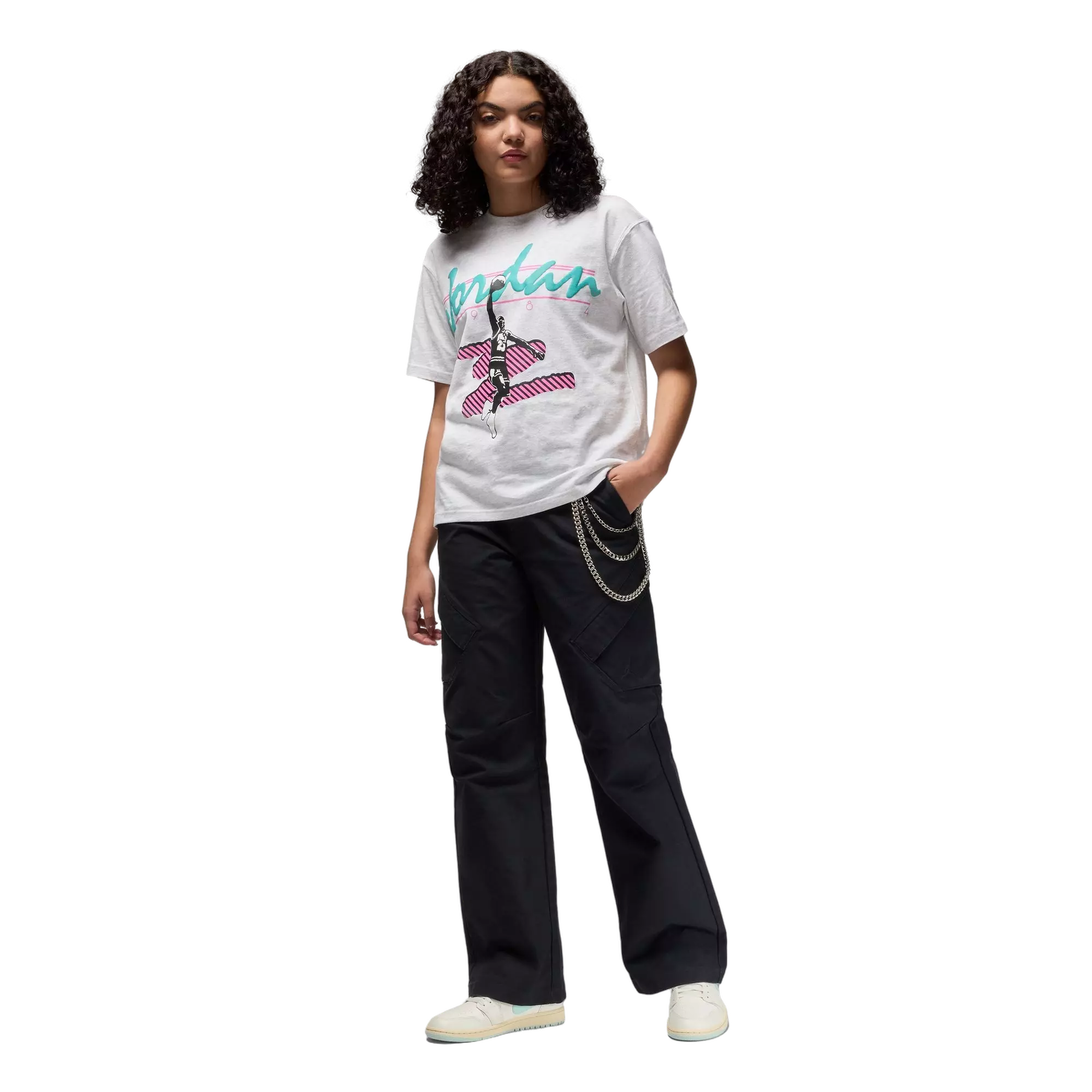 Jordan Women's MVP Graphic Girlfriend Tee - GREY
