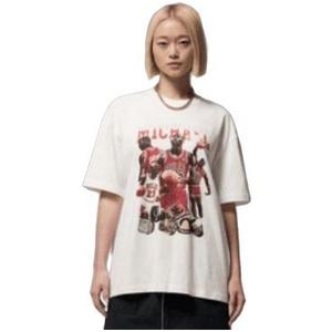 Jordan Women's Oversized Graphic Mixtape Tee - White