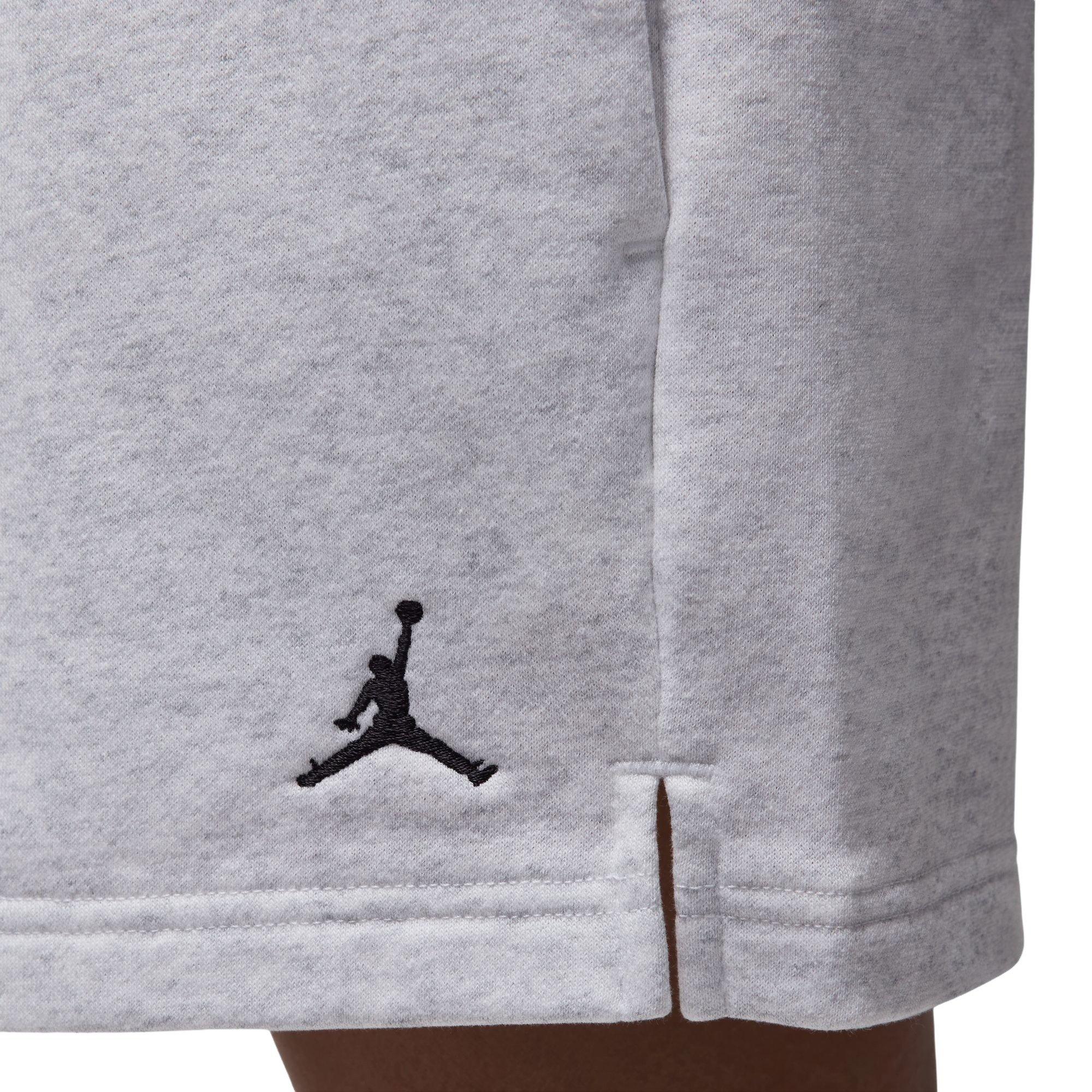 Jordan Women's Brooklyn Fleece Graphic MVP Shorts - GREY Thumbnail View 5