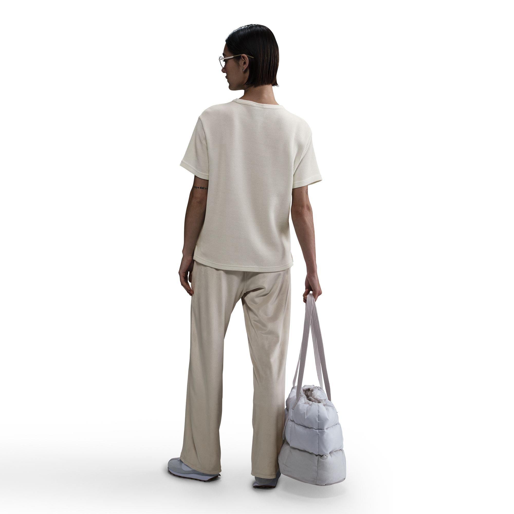 Nike Women's Sportswear Chill Waffle Loose Short-Sleeve Top - SAIL Thumbnail View 2