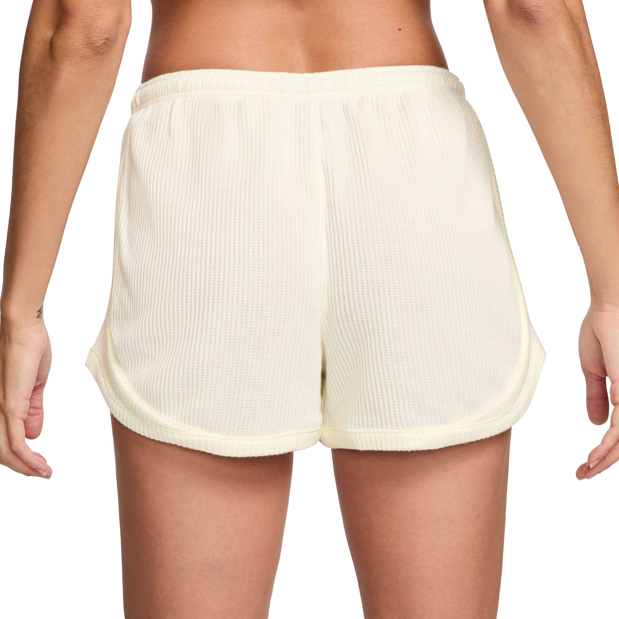 Nike Women's Sportswear Chill Knit Mid-Rise Waffle 3" Shorts - SAIL Thumbnail View 2