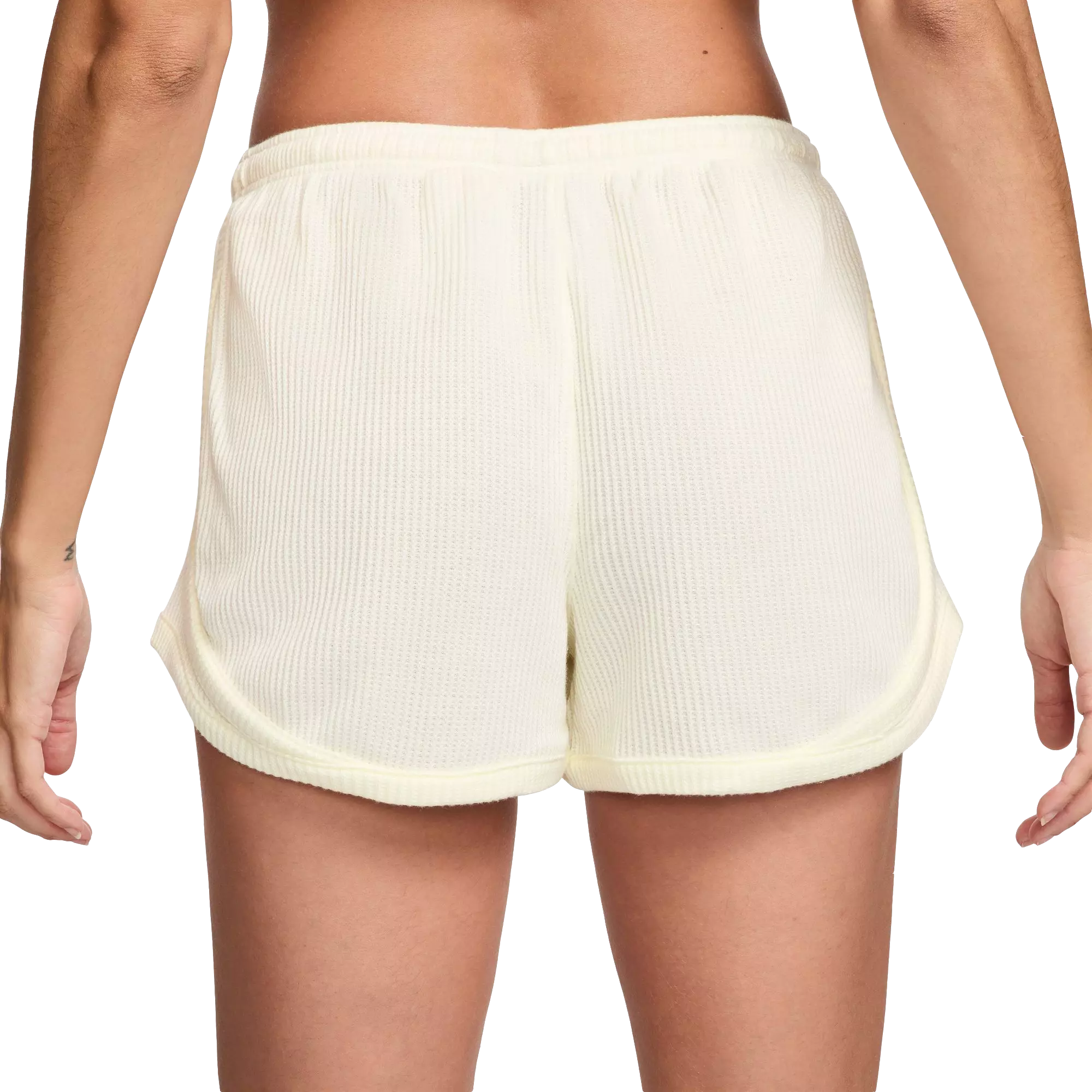 Nike Women's Sportswear Chill Knit Mid-Rise Waffle 3" Shorts - SAIL