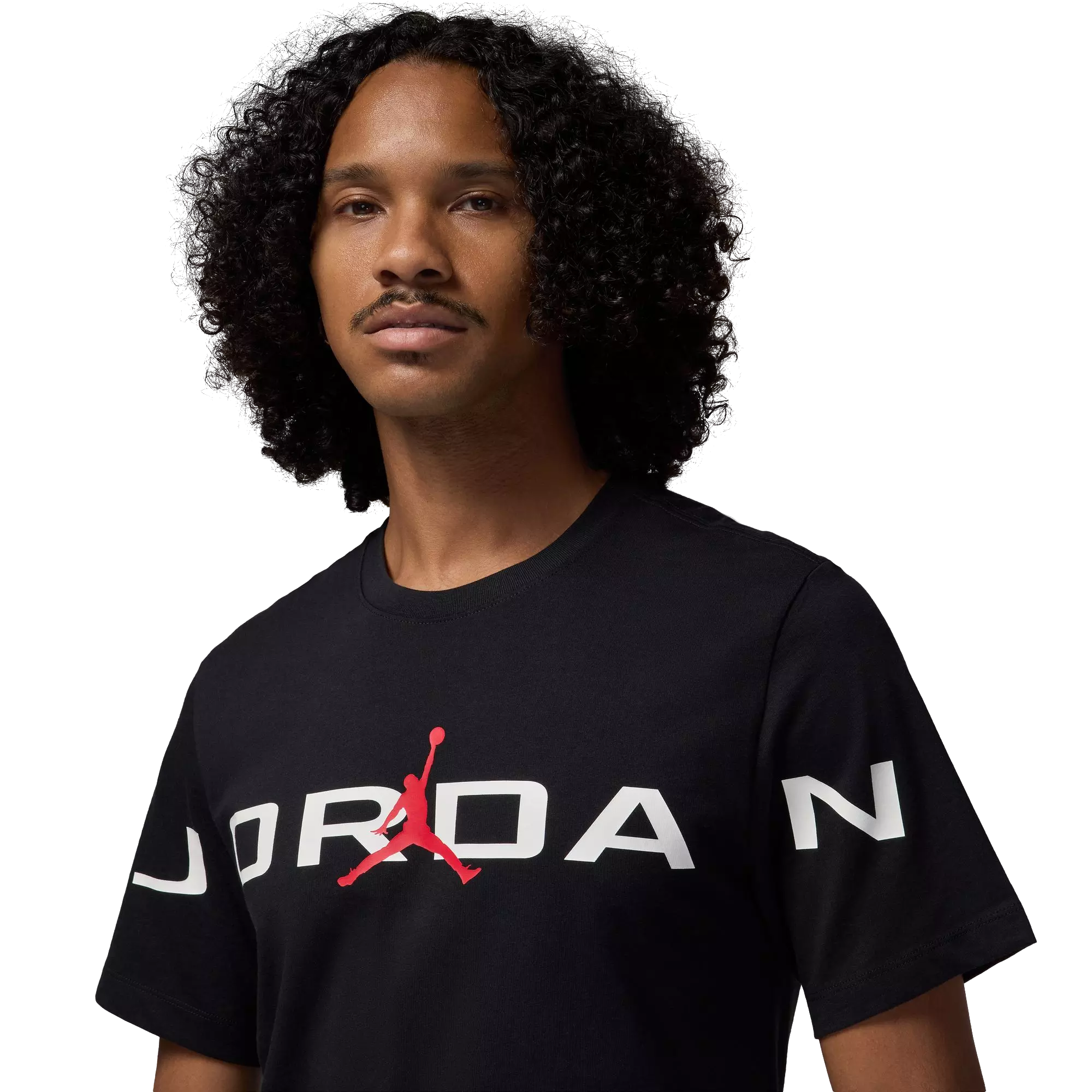 Jordan Men's Air Stretch Tee-Black - BLACK