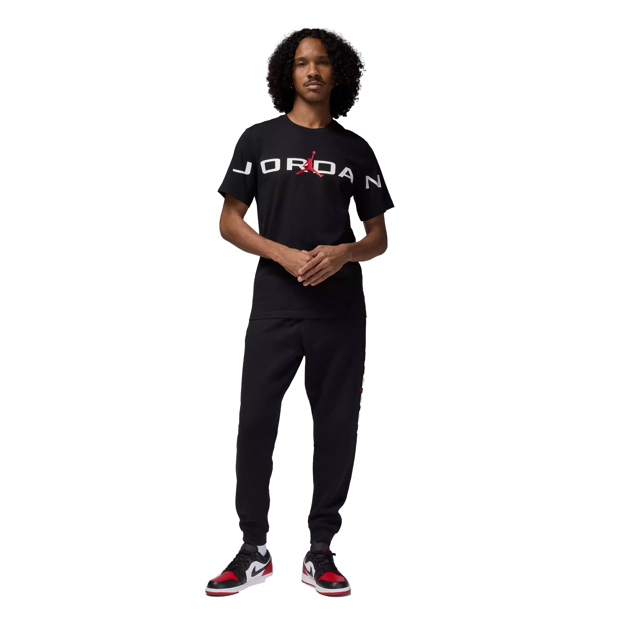 Jordan Men's Air Stretch Tee-Black - BLACK