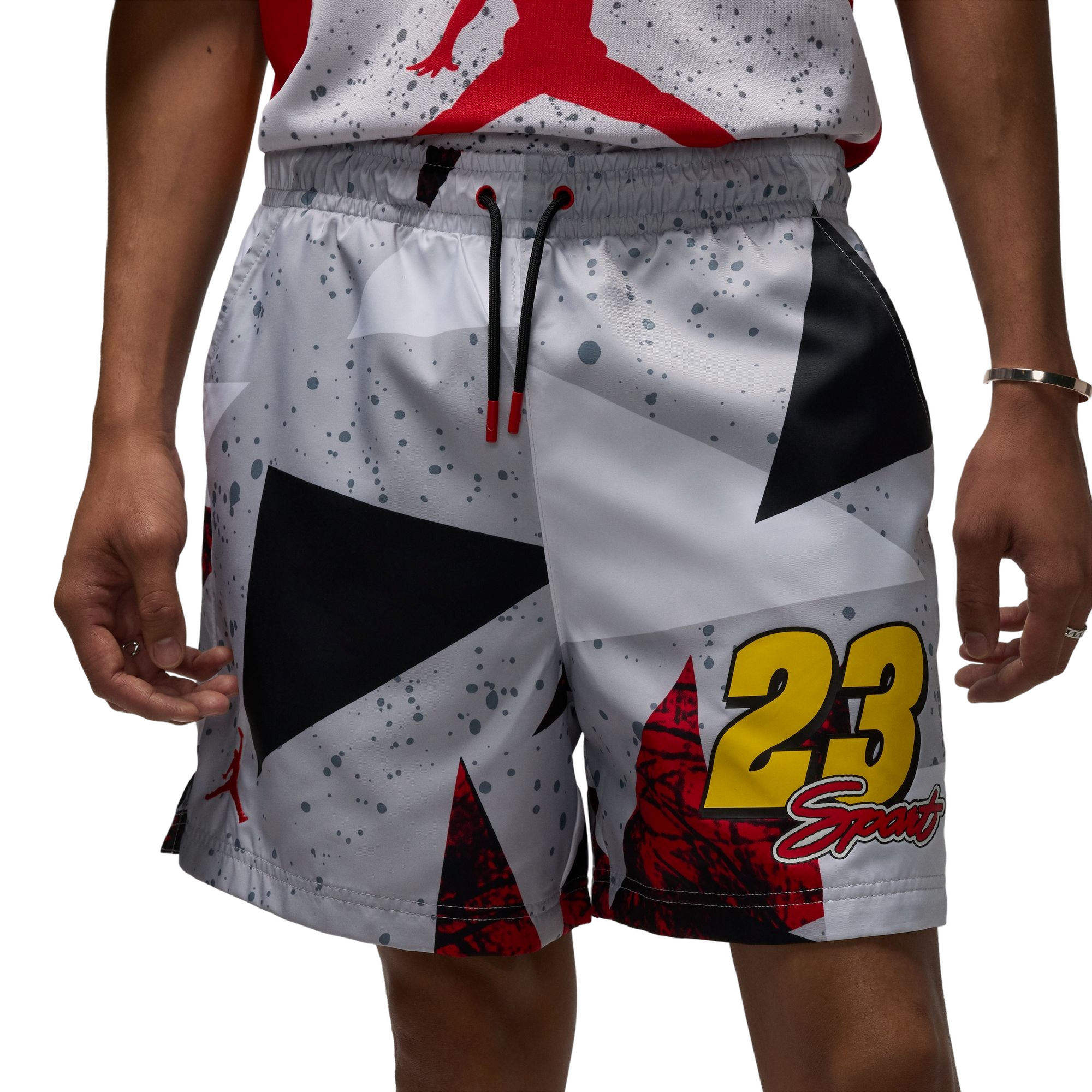 Jordan Men's Essentials 5" Poolside Shorts - GREY Thumbnail View 1