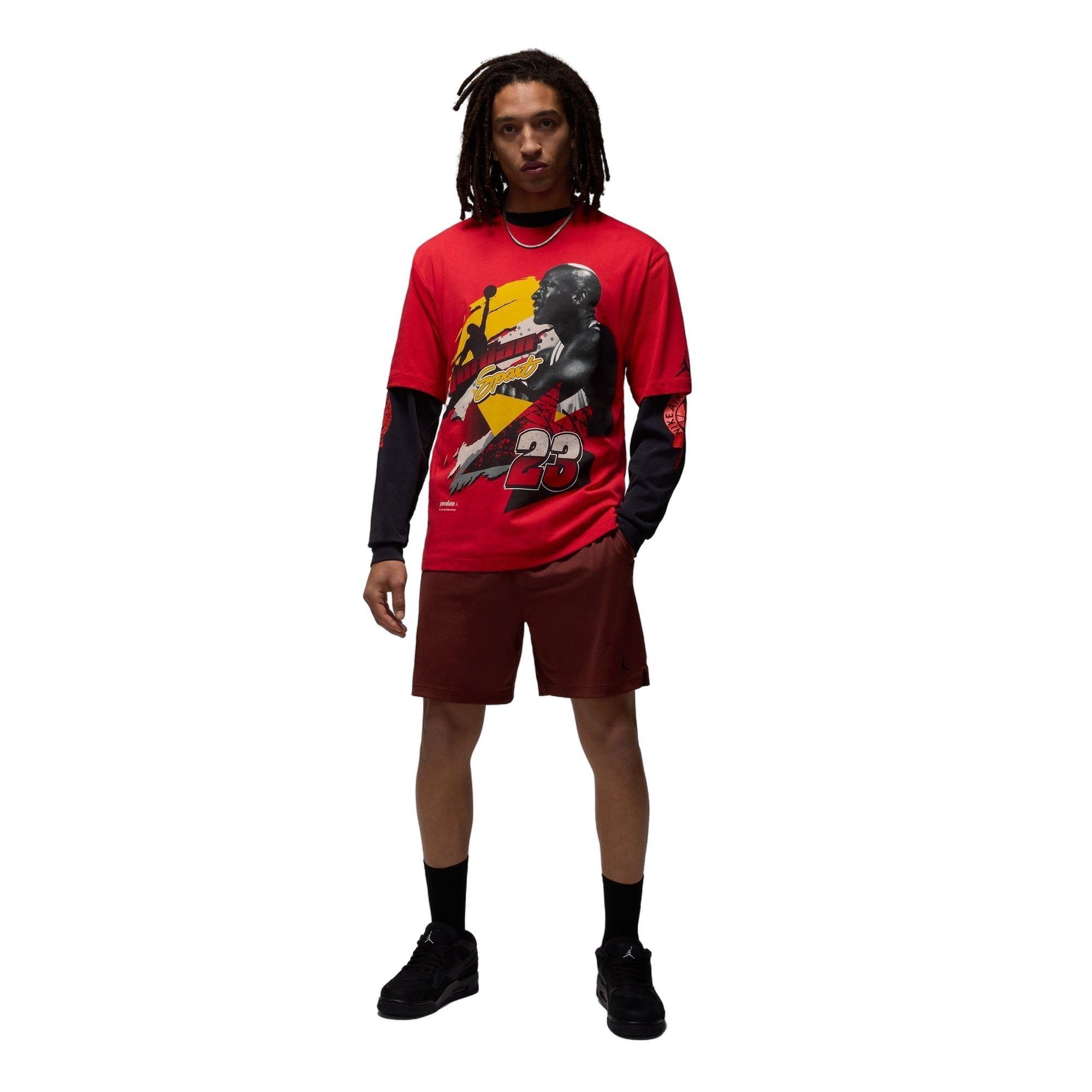 Jordan Men's Statement 1985 Crew Tee - RED Thumbnail View 3