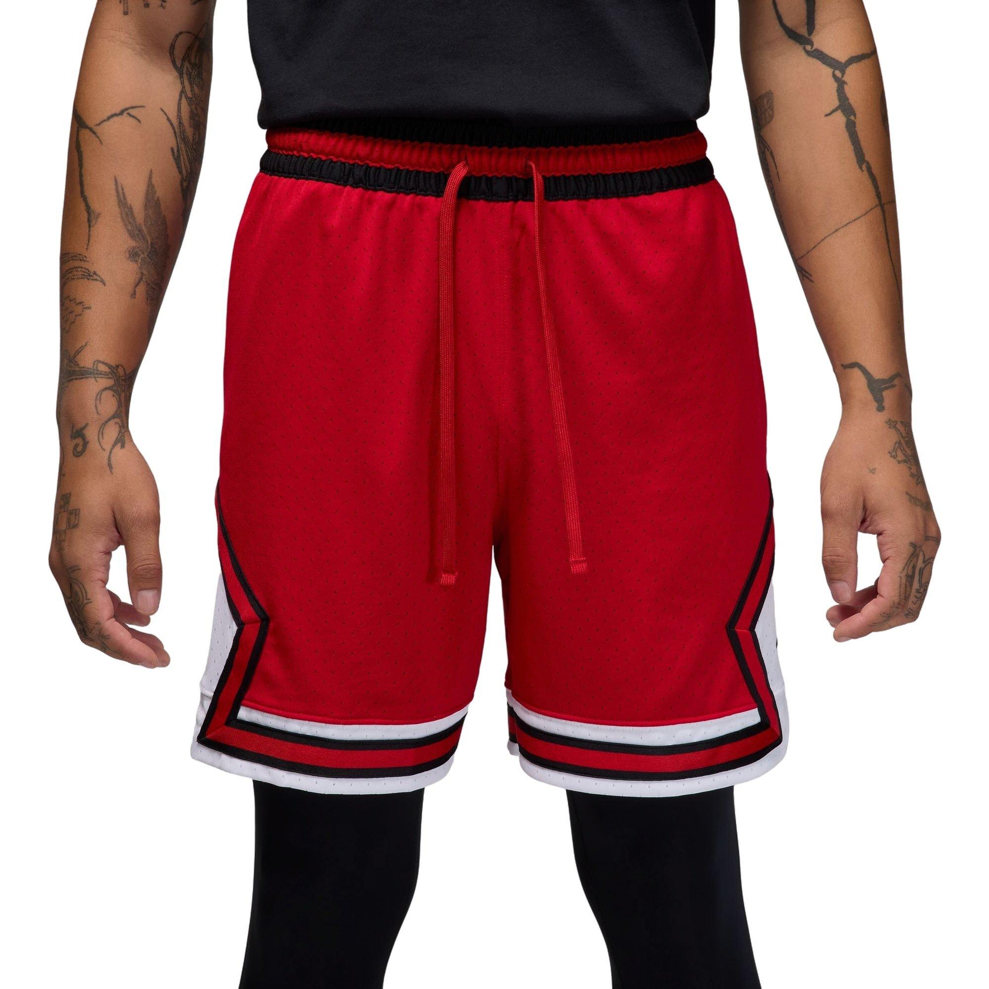 Jordan Men's Sport Dri-FIT Mesh Diamond Shorts - Red - RED Thumbnail View 1