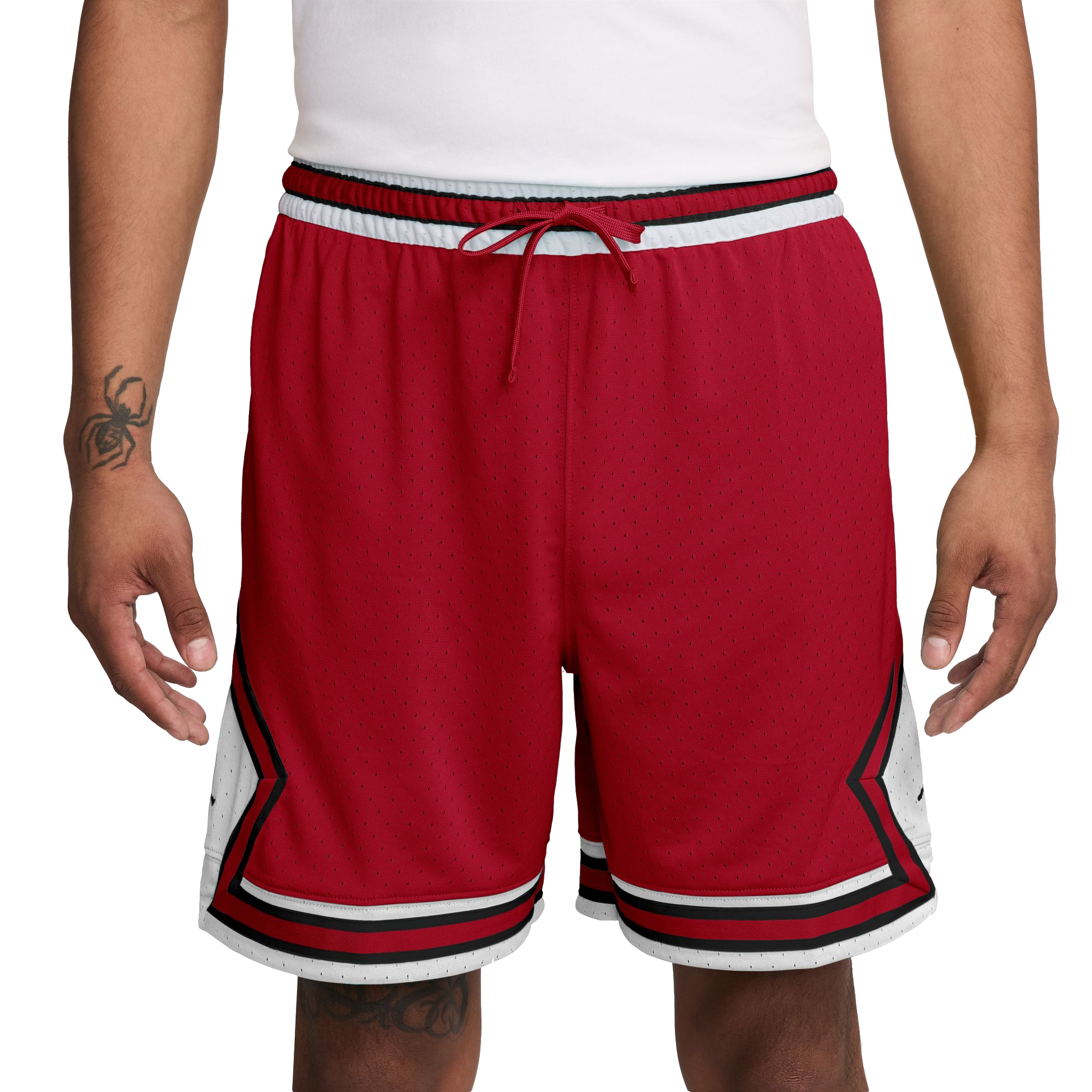 Jordan Men's Sport Dri-FIT Mesh Diamond Shorts - RED
