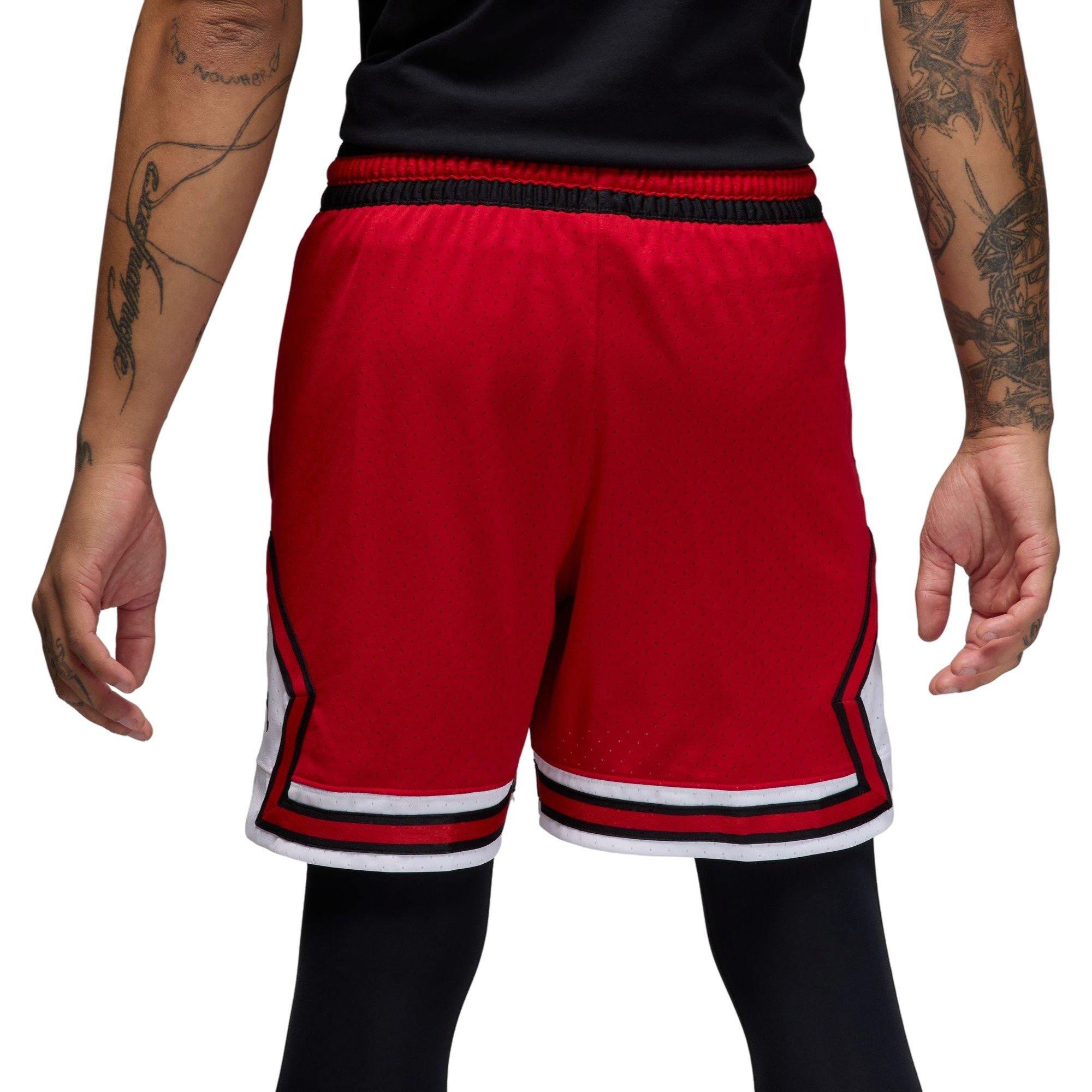 Jordan Men's Sport Dri-FIT Mesh Diamond Shorts - Red - RED Thumbnail View 2
