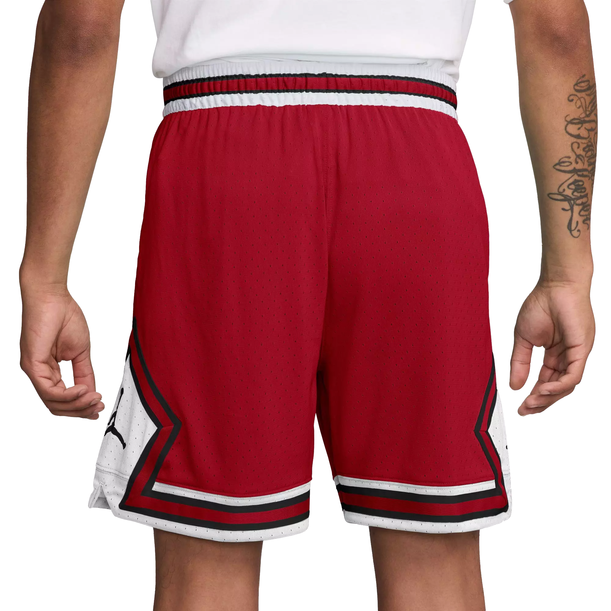 Jordan Men's Sport Dri-FIT Mesh Diamond Shorts - RED