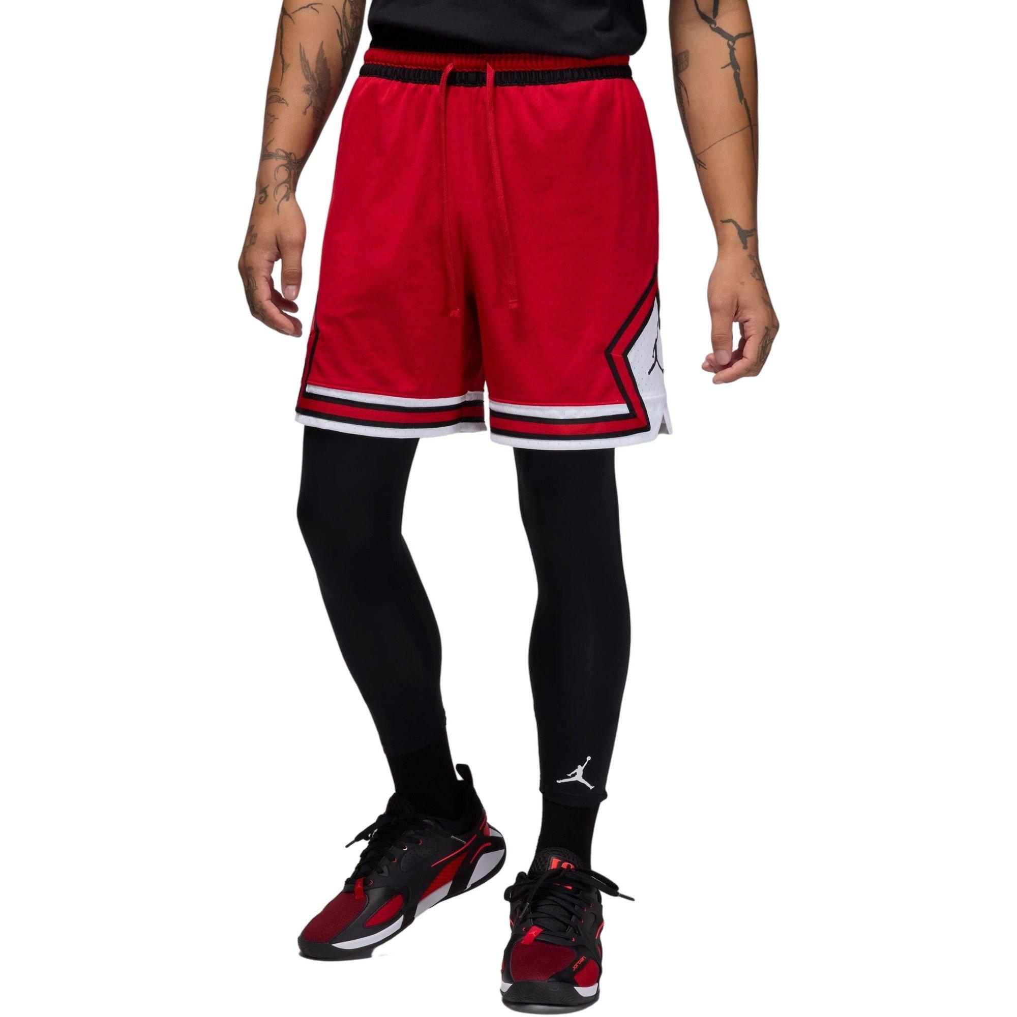 Jordan Men's Sport Dri-FIT Mesh Diamond Shorts - Red - RED Thumbnail View 3