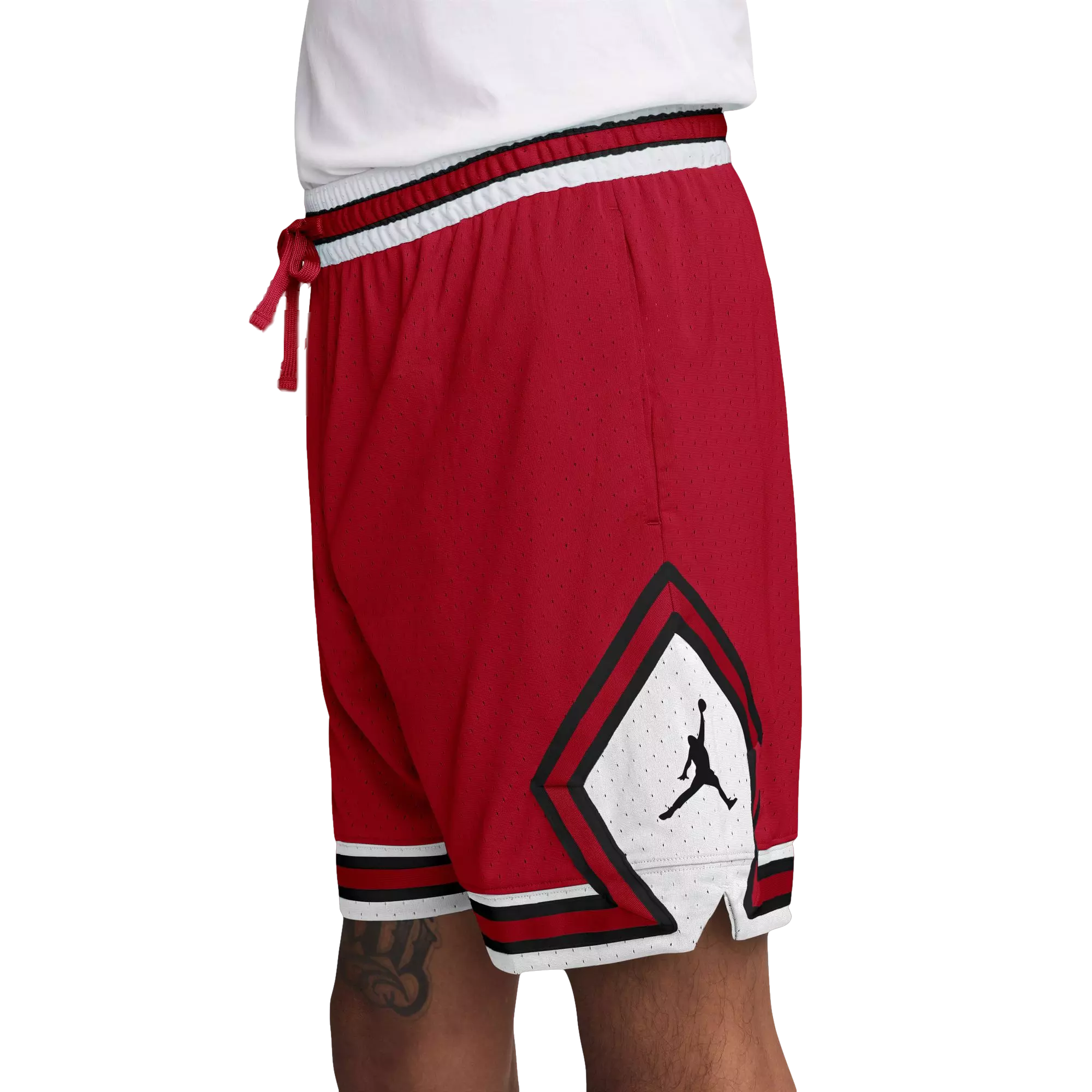 Jordan Men's Sport Dri-FIT Mesh Diamond Shorts - RED
