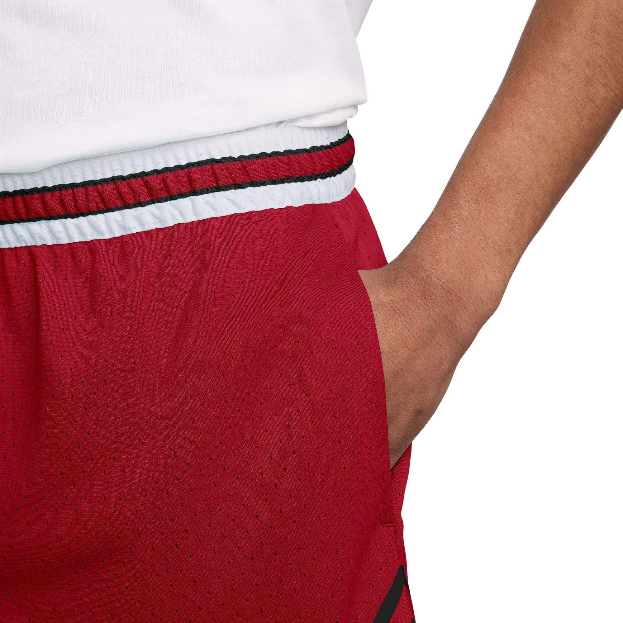 Jordan Men's Sport Dri-FIT Mesh Diamond Shorts - Red - RED Thumbnail View 4