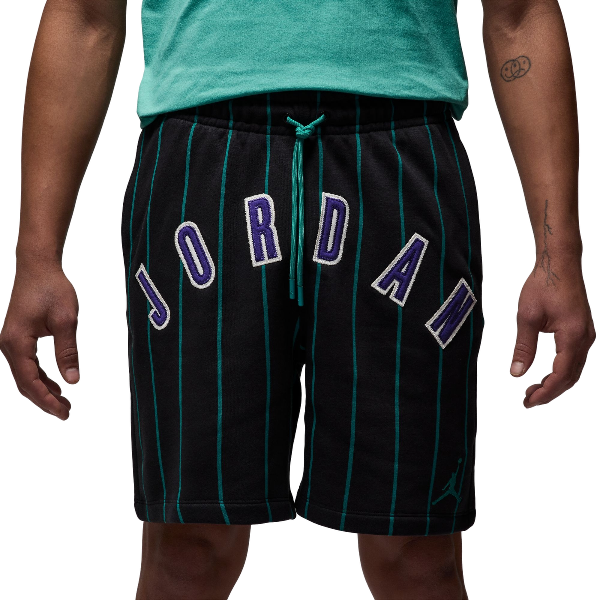 Jordan Men's Brooklyn Fleece Diamond Shorts - BLACK Thumbnail View 1