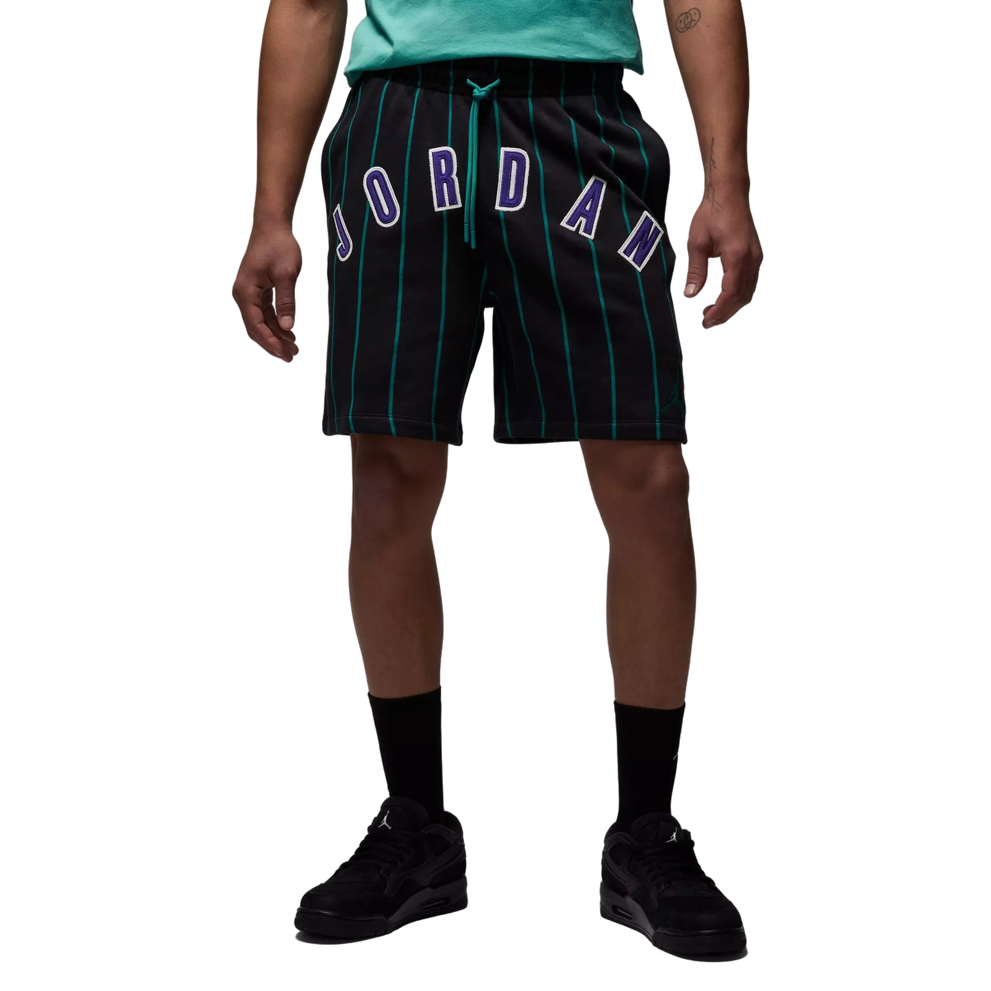 Jordan Men's Brooklyn Fleece Diamond Shorts - BLACK