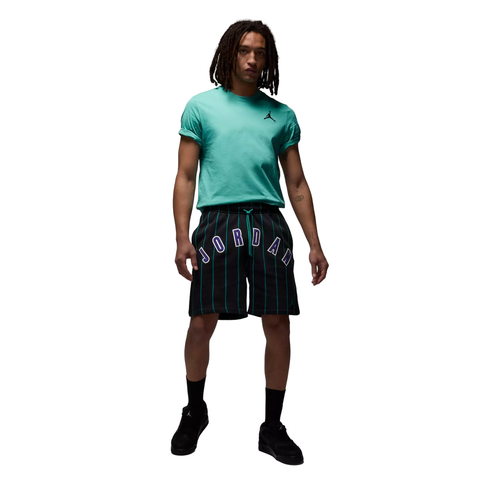 Jordan Men's Brooklyn Fleece Diamond Shorts - BLACK